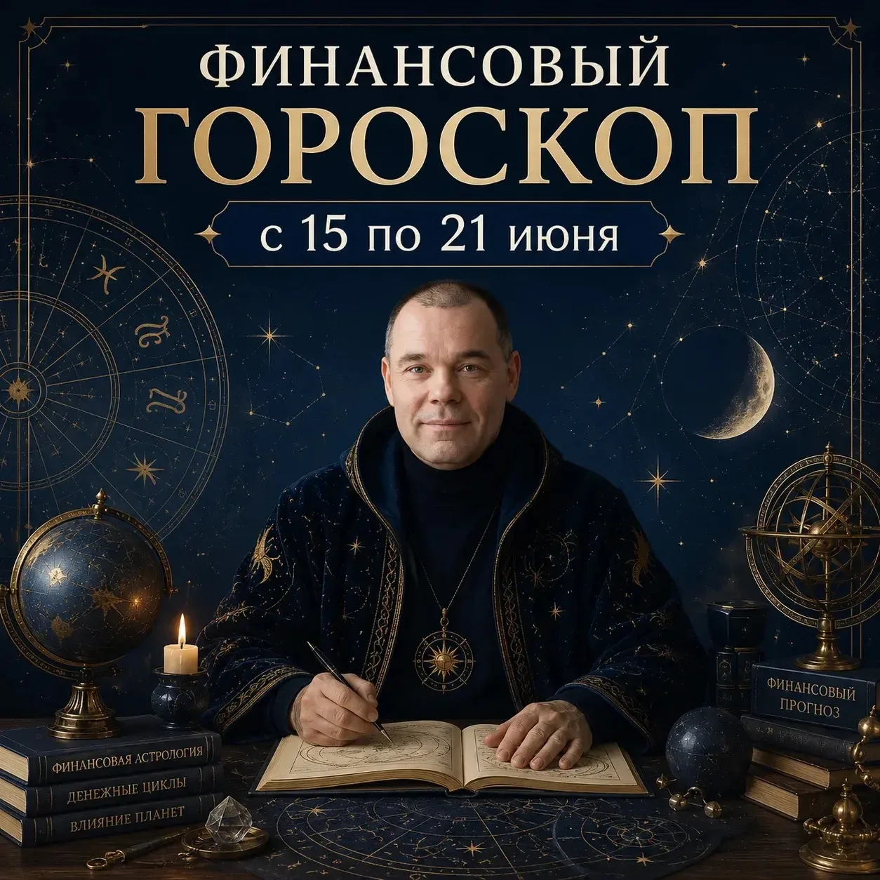 ✨ Финансовый гороскоп на 15–21 июня 2026

Друзья, я снова в мантии астролога. Звёзды говорят неделя 