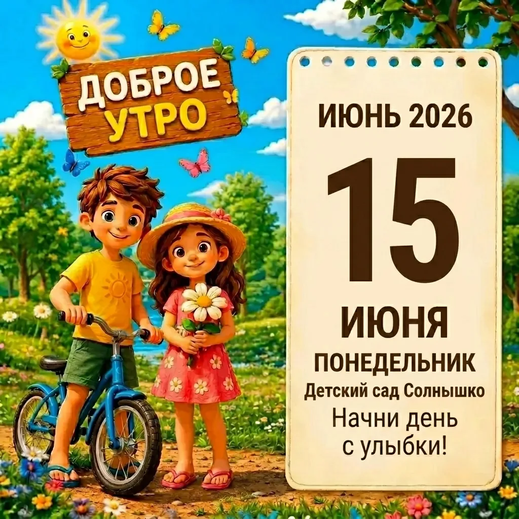 Доброе утро! ☀️

Ура, детский сад открылся  и наш детский сад наполняется радостью и позитивной энер
