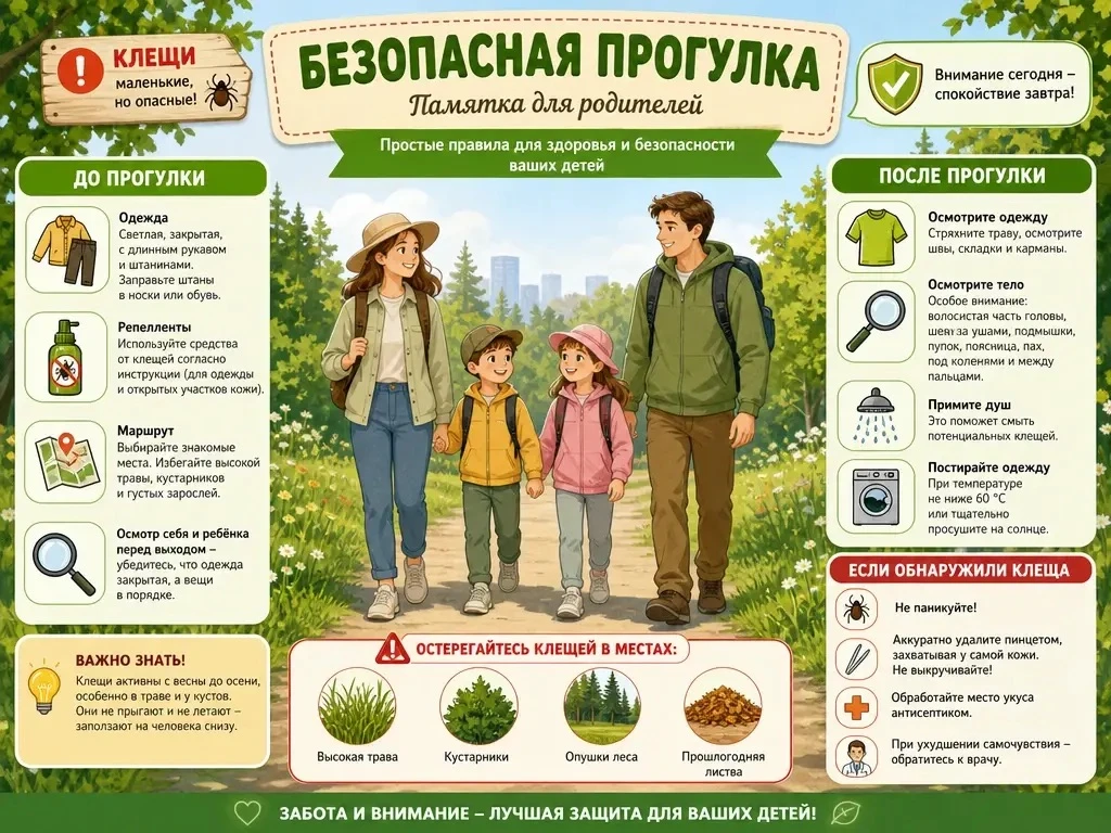 Клещи являются переносчиками опасных инфекций, включая вирусный клещевой энцефалит и бо...