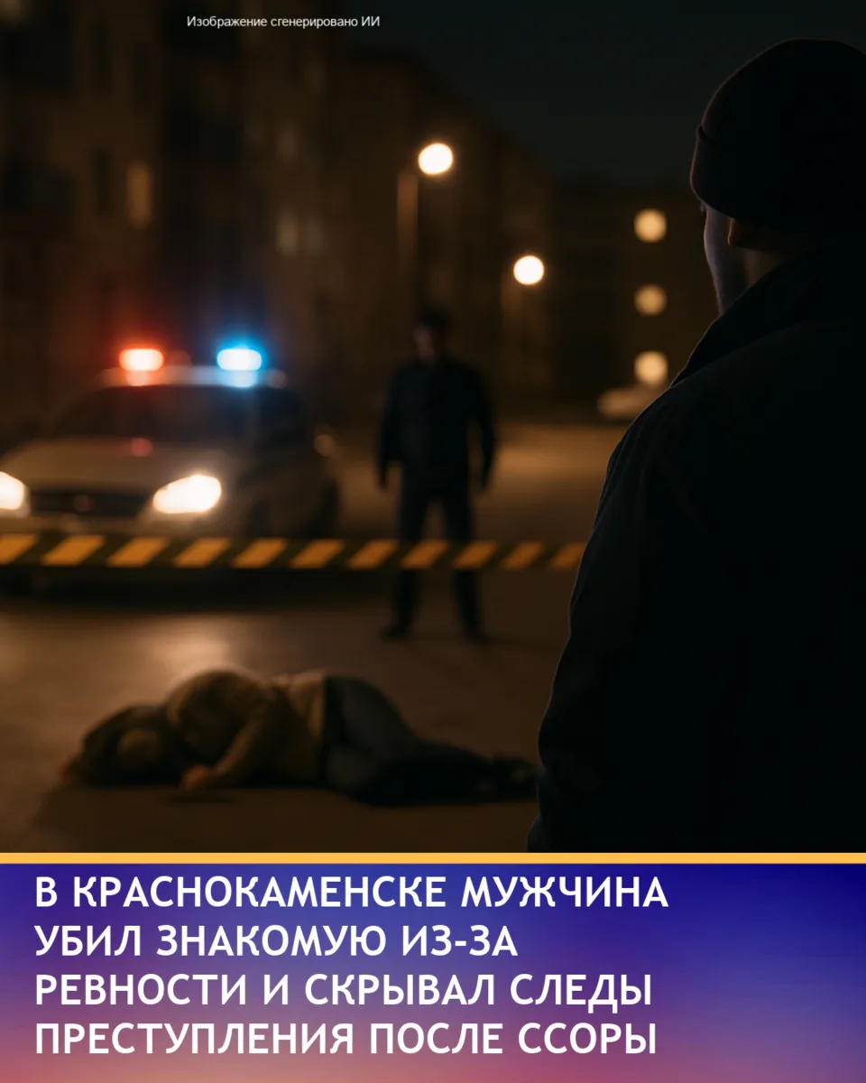 Мужчина в Краснокаменске убил знакомую во время пьяной ссоры из-за ревности и попытался скрыть следы