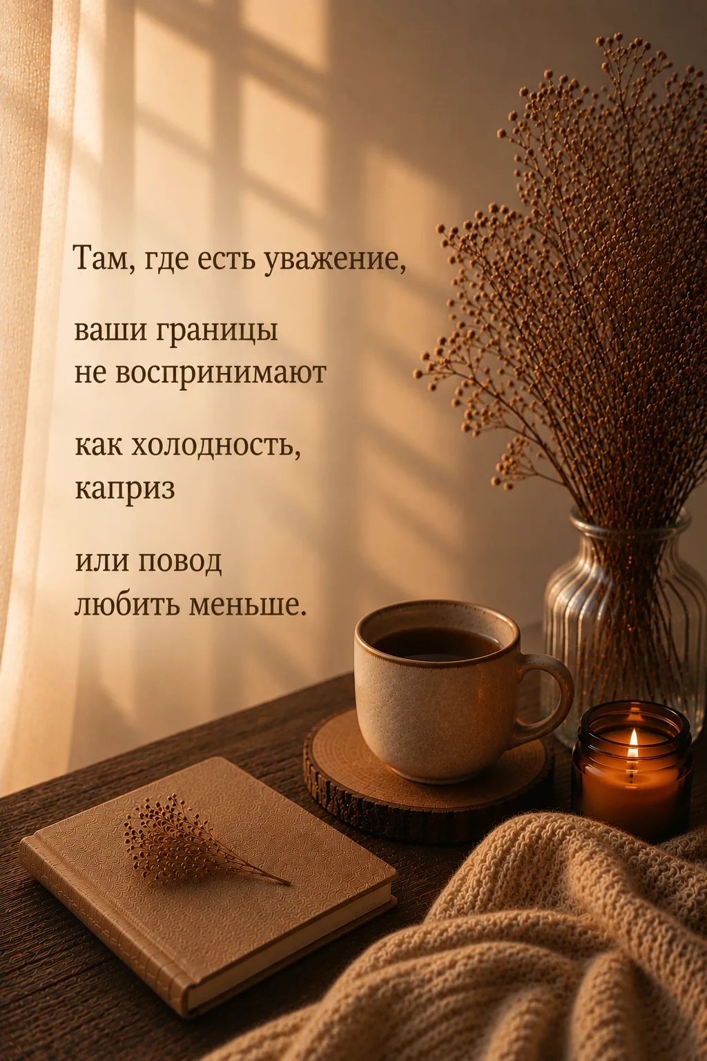 Там, где есть уважение, ваши границы не воспринимают как холодность, каприз или повод л...