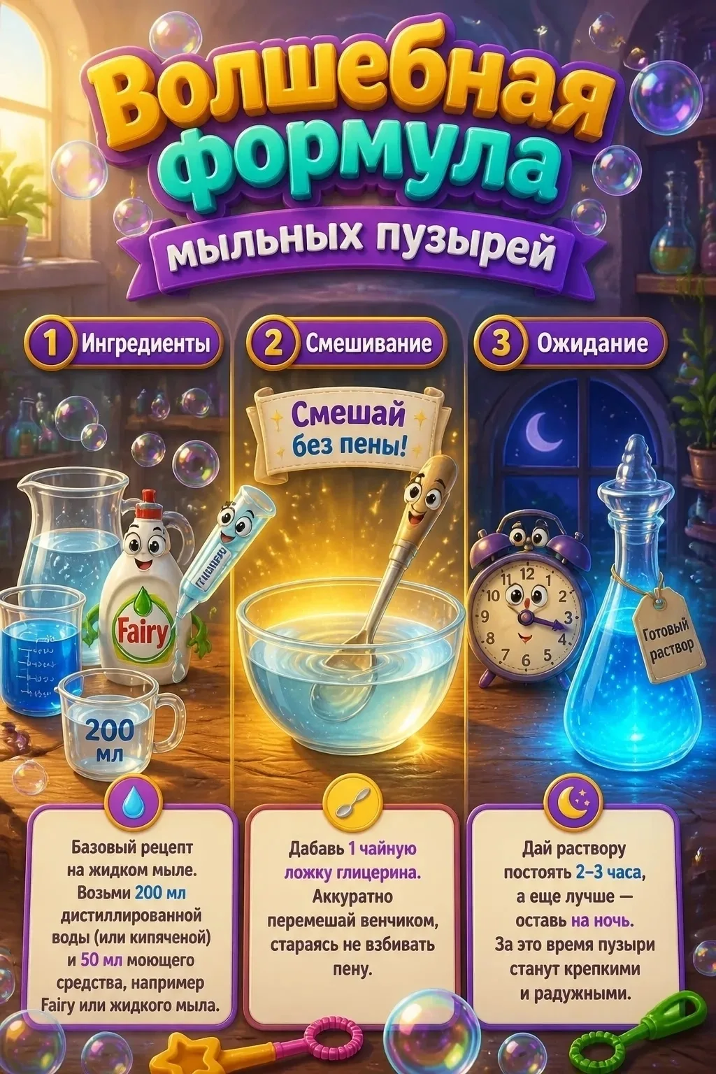 🎉 Сегодня — День мыльных пузырей! 🎉