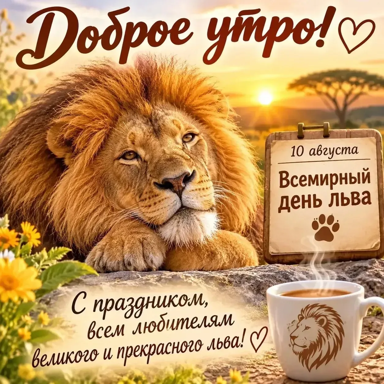 Всемирный день льва напоминает