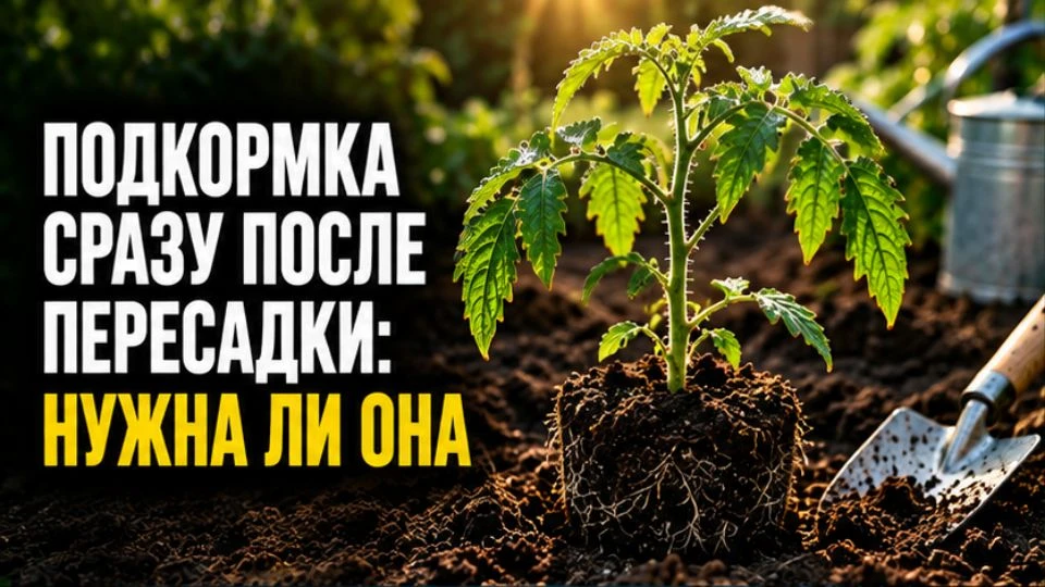 Подкормка сразу после пересадки: нужна ли она