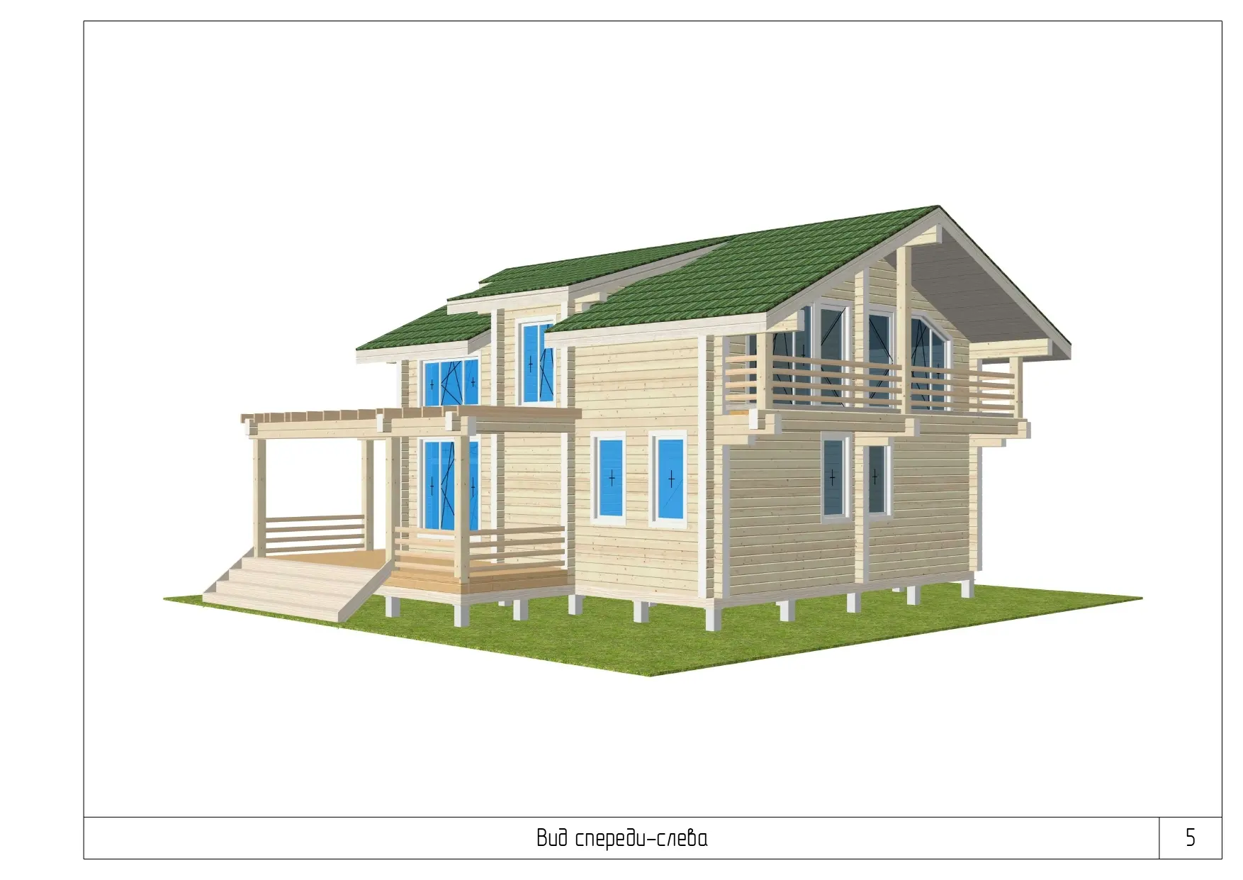 🏡 Новый проект дома из клееного бруса для Андрея
