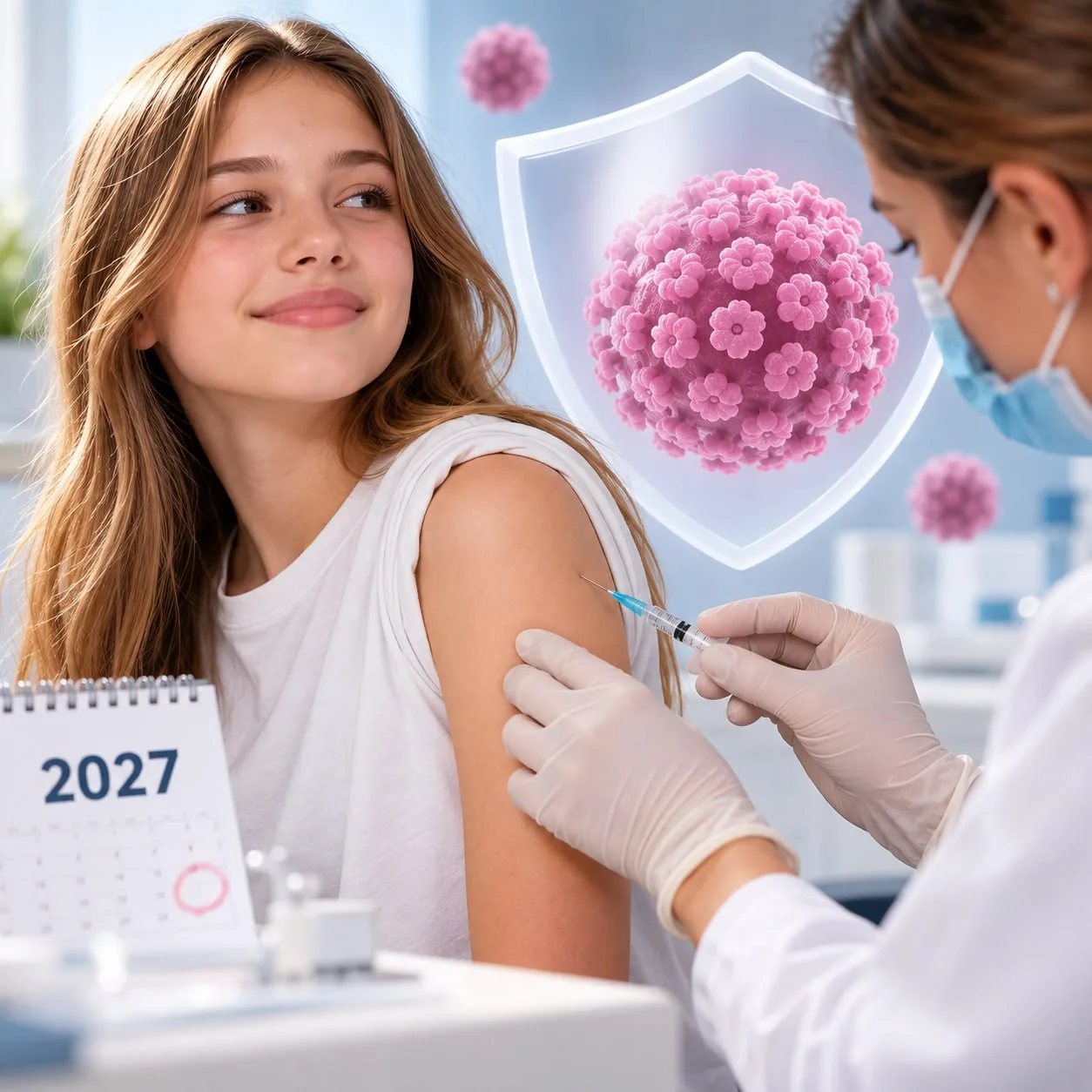 В России девочек 12–13 лет начнут бесплатно вакцинировать от ВПЧ во второй половине 202...