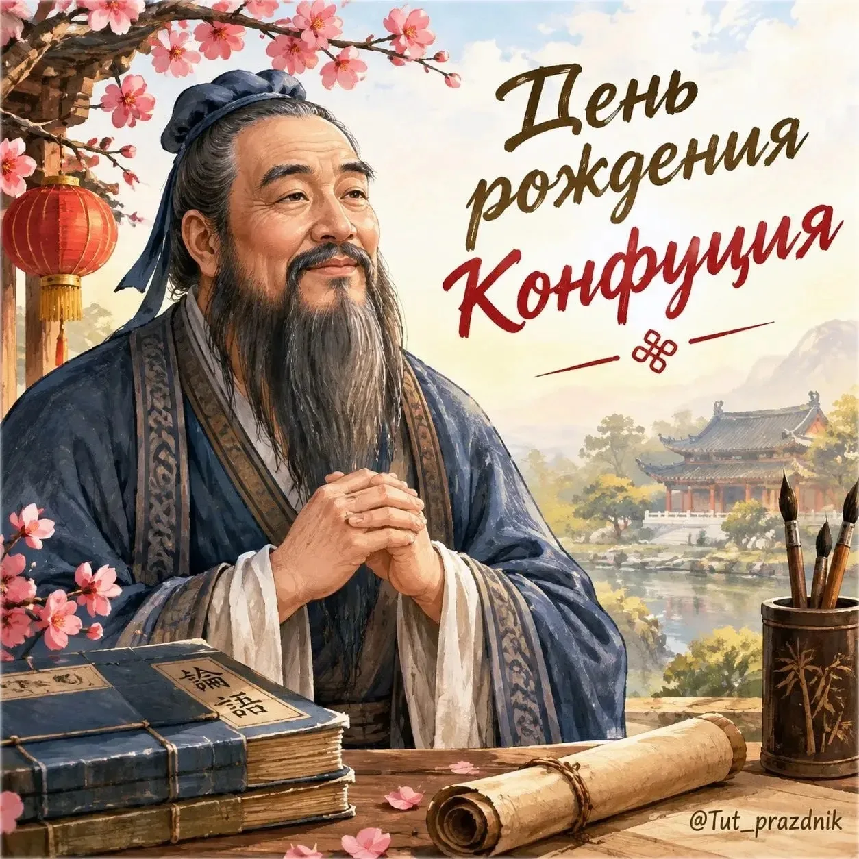 🧠🏮 28 сентября — День рождения Конфуция 🌿
