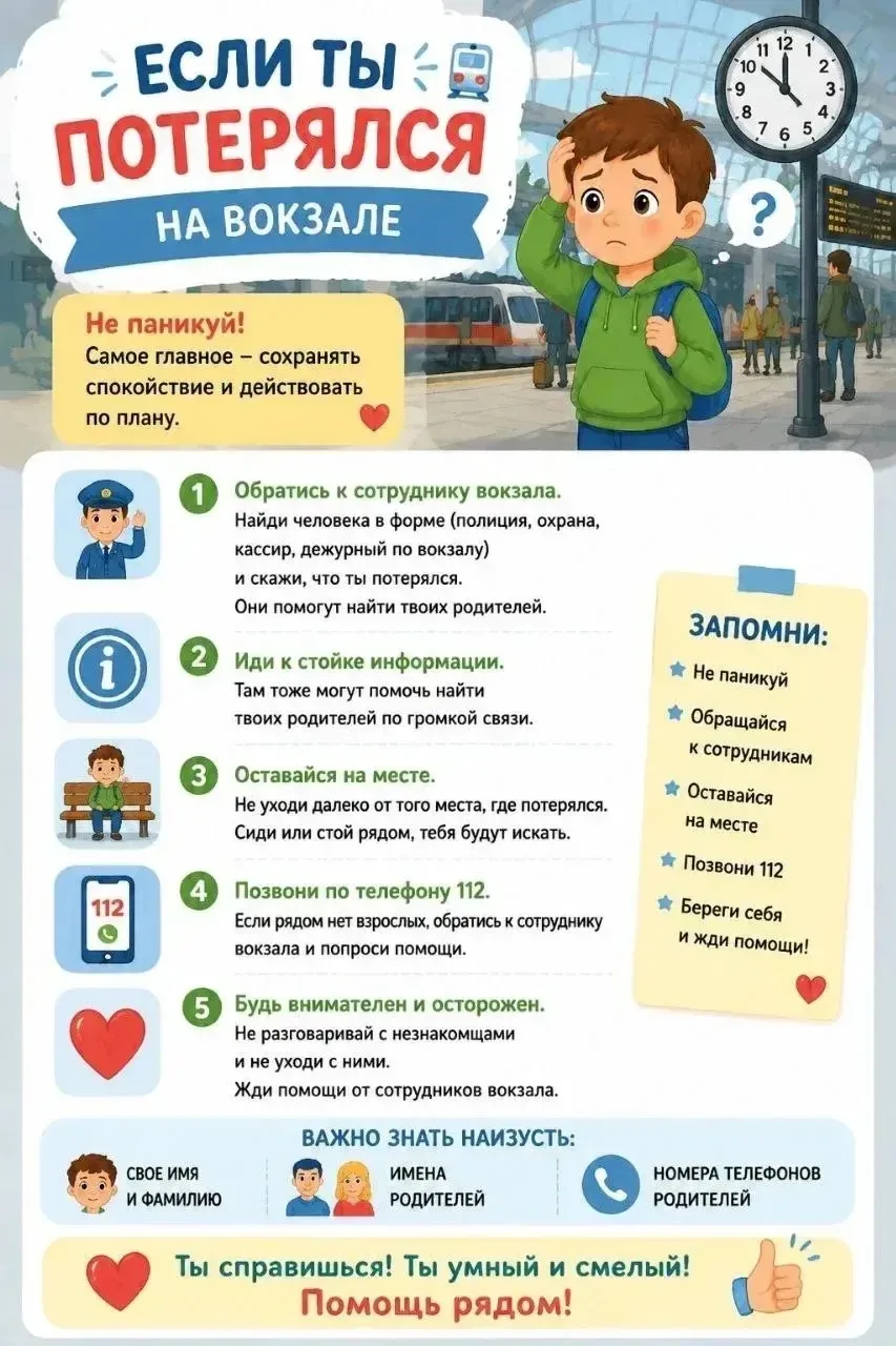 Важные инструкции, которые должен знать каждый ребенок❗️ 
Поговорите с детьми об этом. 
Соблюдайте п