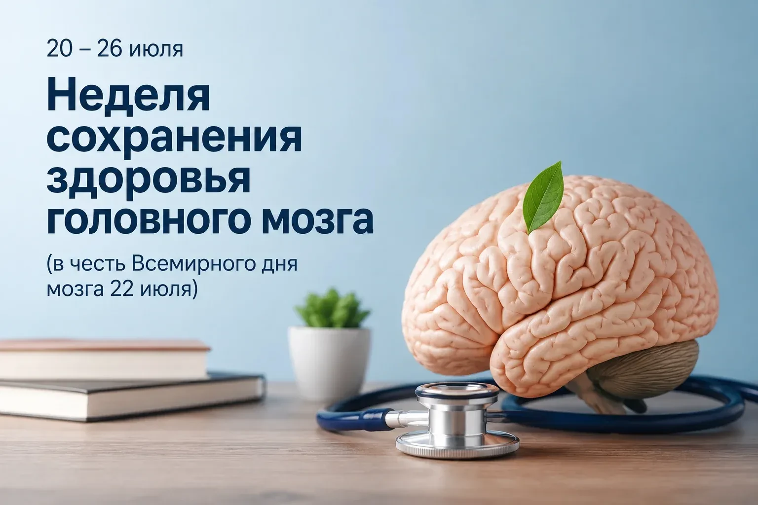 🧠 20–26 июля — Неделя сохранения здоровья мозга!
Наш мозг — это не просто орган, это личность, памя