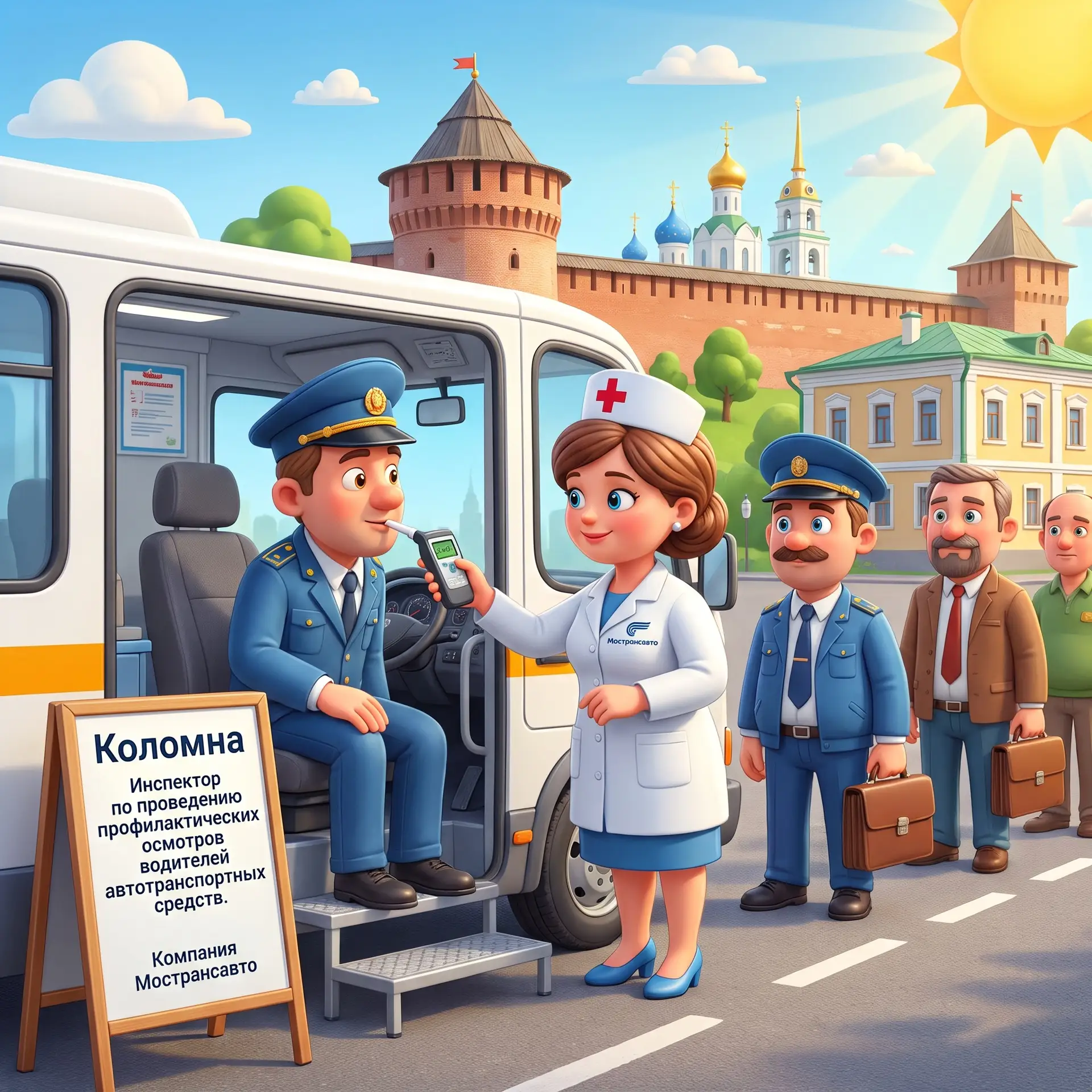 Коломна. Инспектор по проведению профилактических осмотров водителей автотранспортных с...