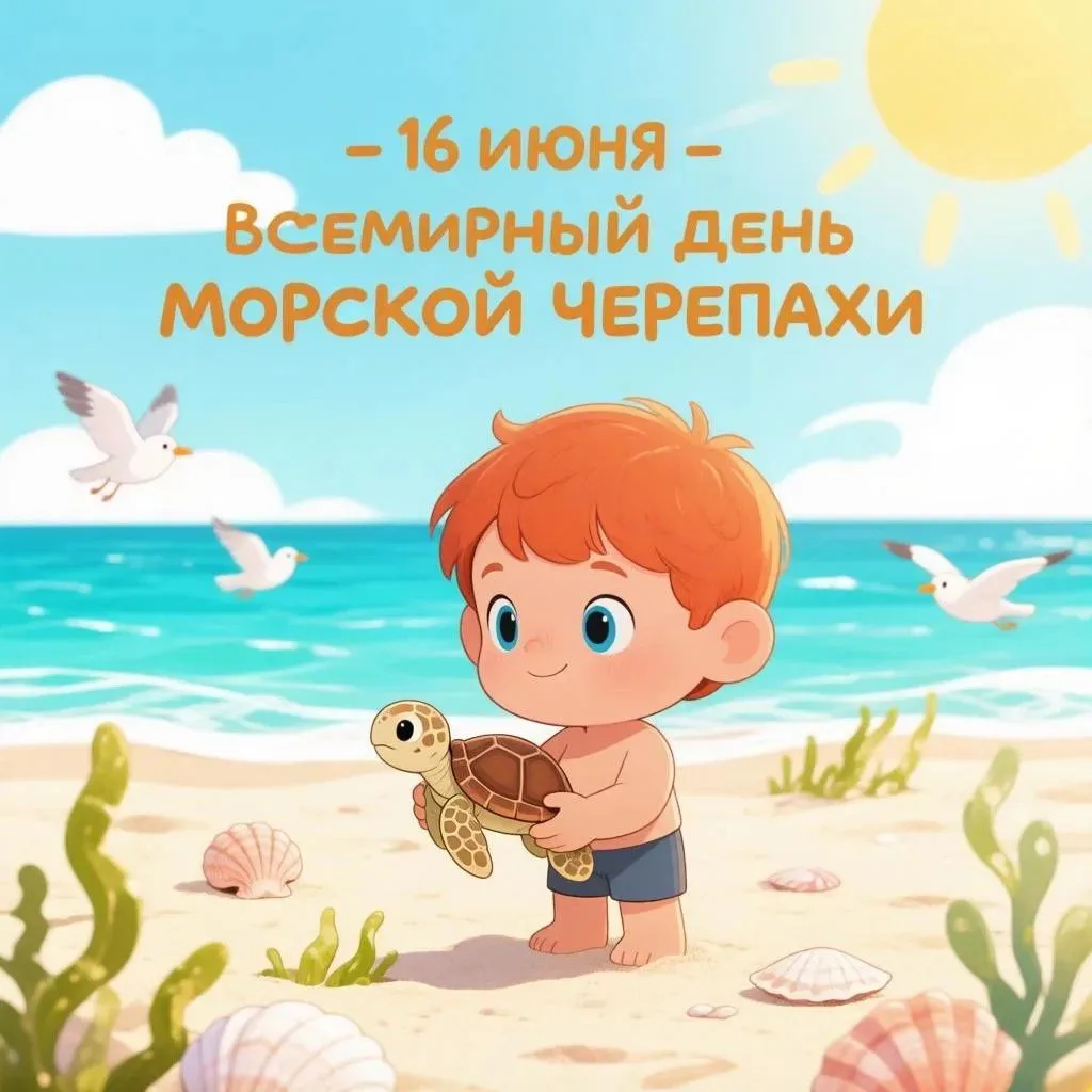 🐢 16 июня — Всемирный день морской черепахи! 🌊 
Эти удивительные создания бороздят океаны уже боле