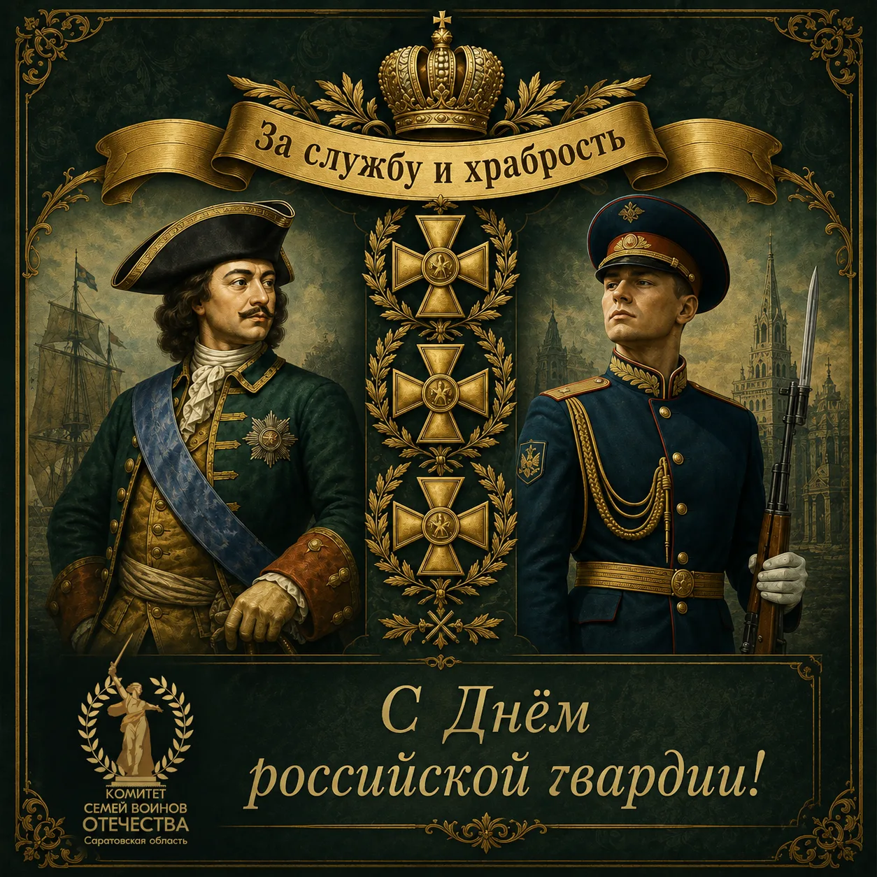 Уважаемые военнослужащие, ветераны и все, кто с честью носит звание гвардейца!