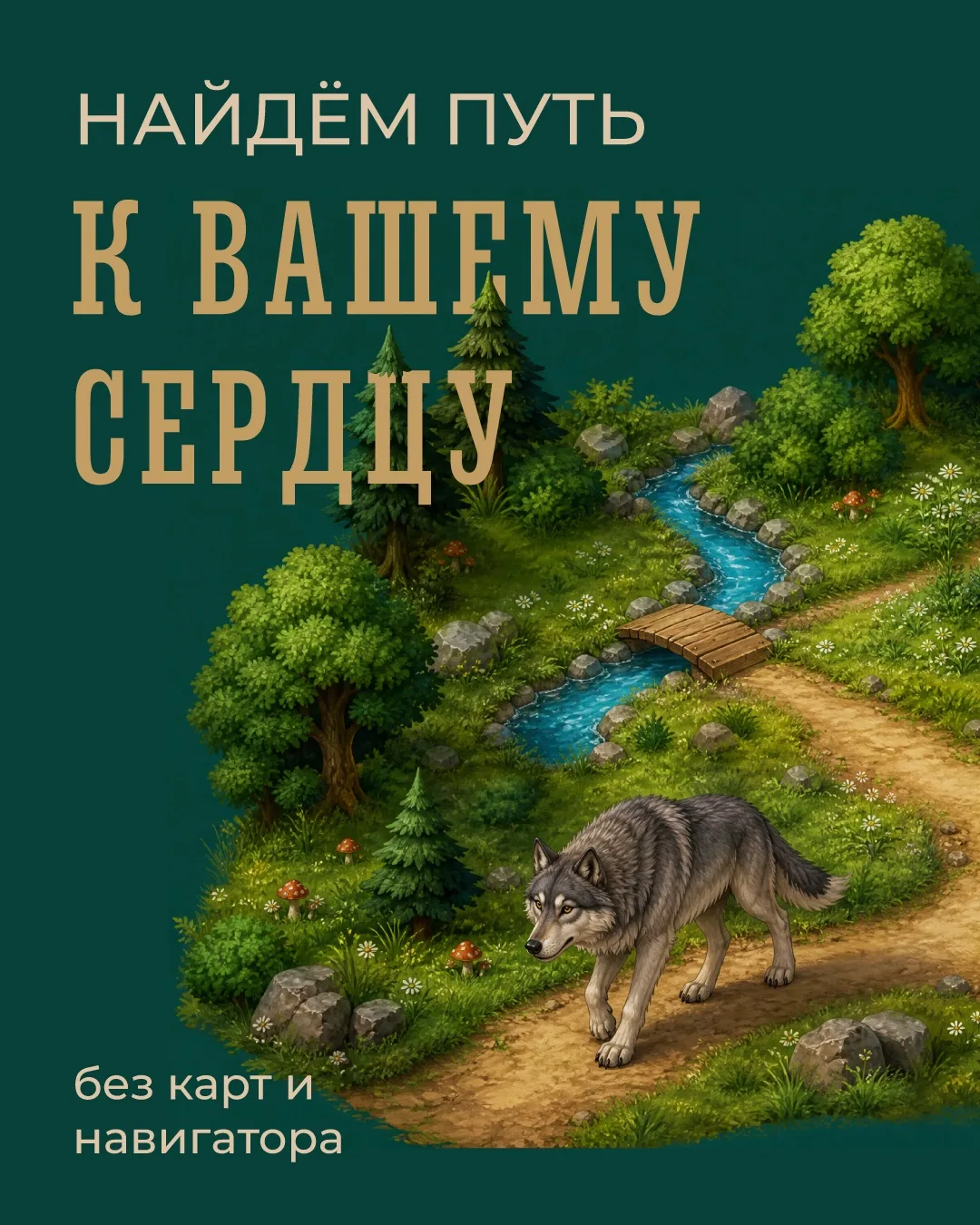Найдём путь к вашему ♥️ без карт и навигатора.