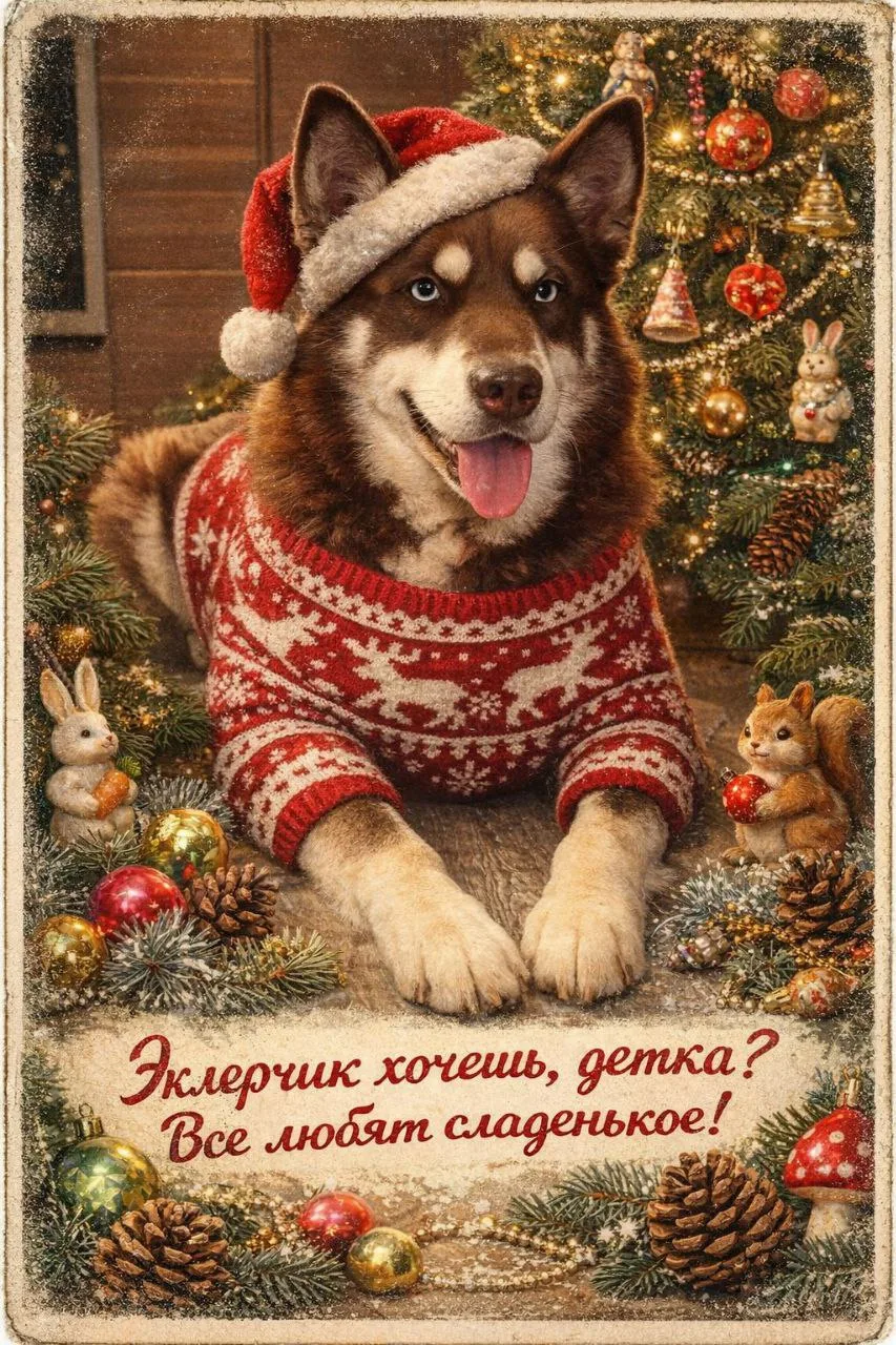 Быстренько про открытки ИИ и то, как их сделать, если кто-то еще не разобрался сам:  ✅️ открываем бо
