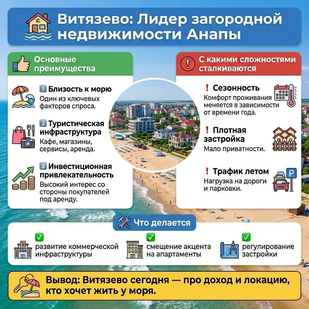 🏡 Почему Витязево остается среди  лидеров по сделкам в загородной недвижимости, остава...