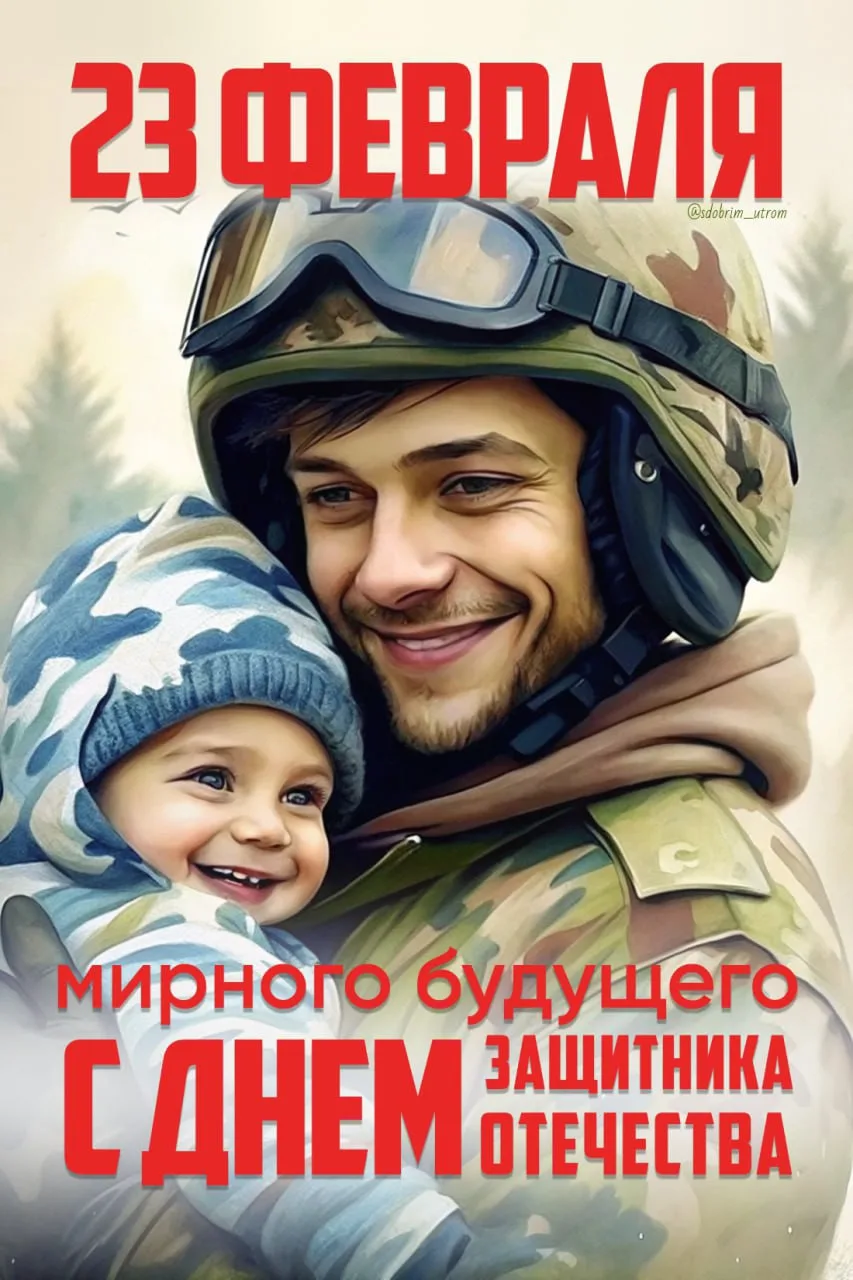 От всей души поздравляем вас с Днём защитника Отечества!