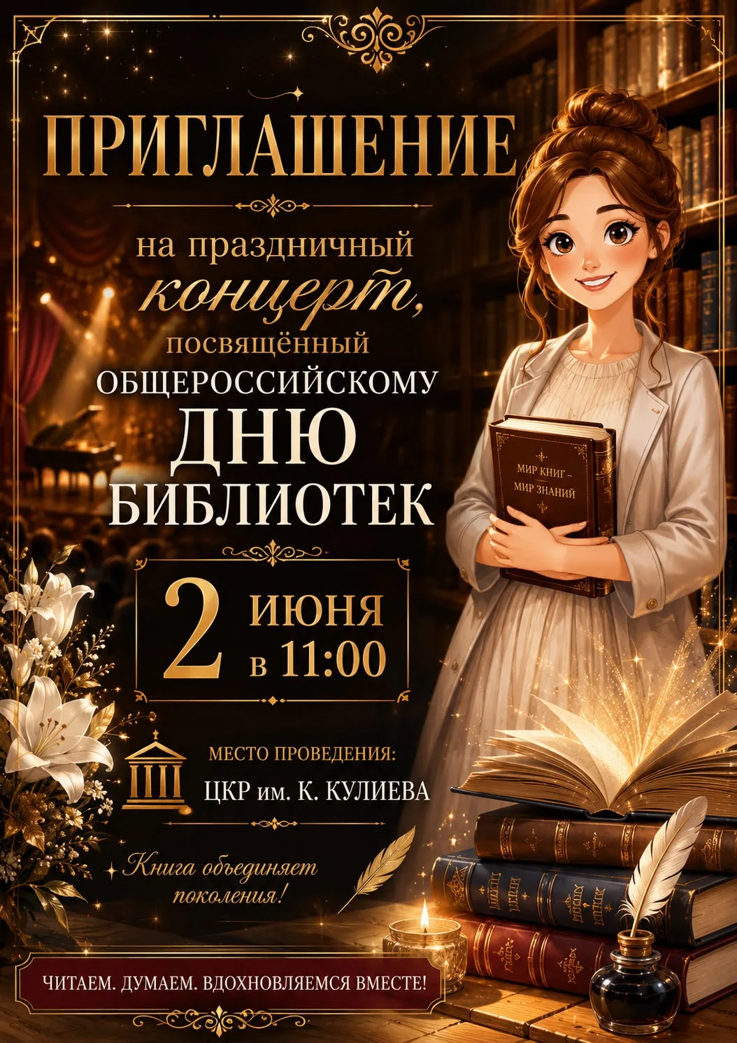 С Днём библиотек! Приглашаем на наш праздник!