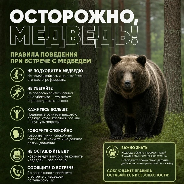 🐻 ОСТОРОЖНО, МЕДВЕДИ!