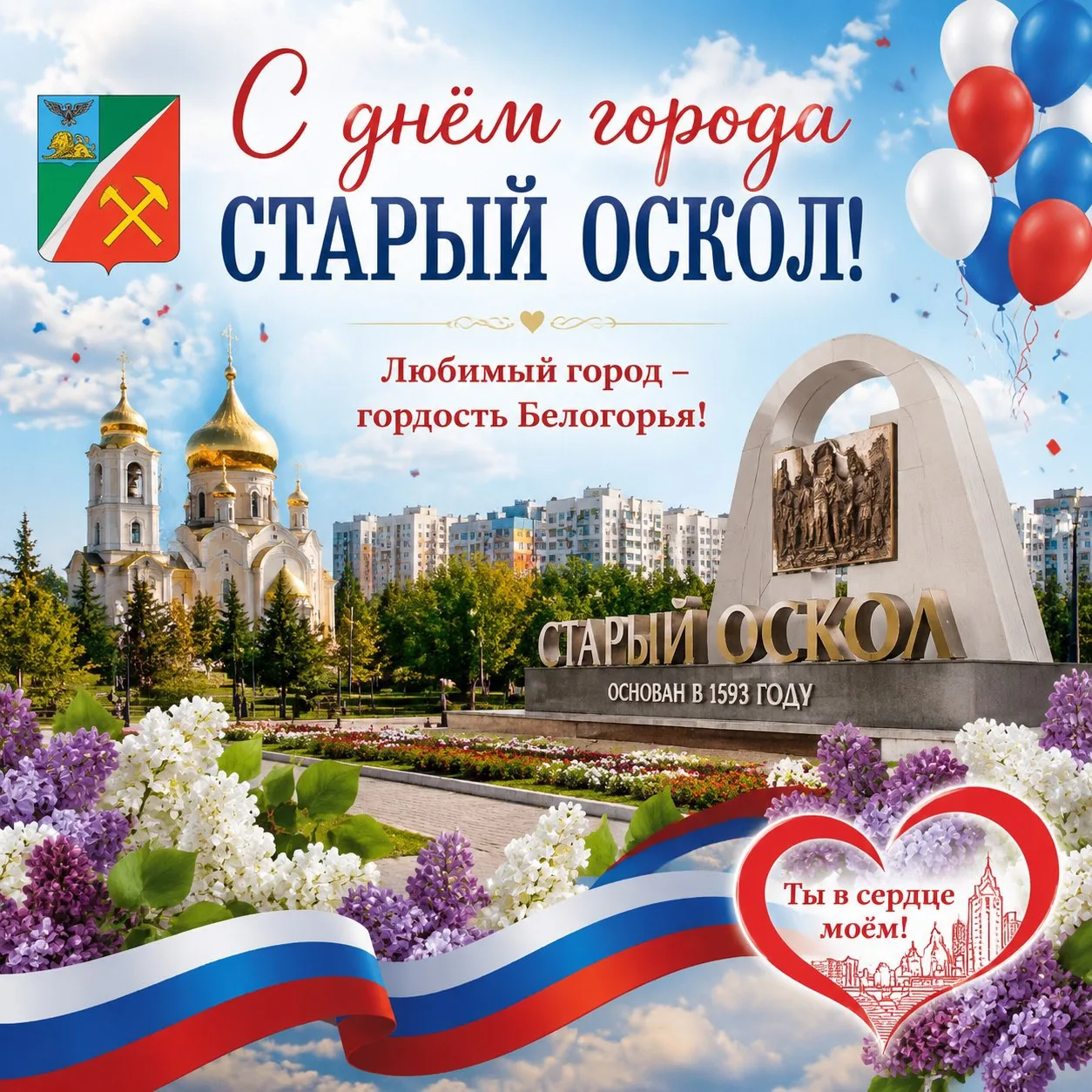 С Днем города, любимый Старый Оскол!