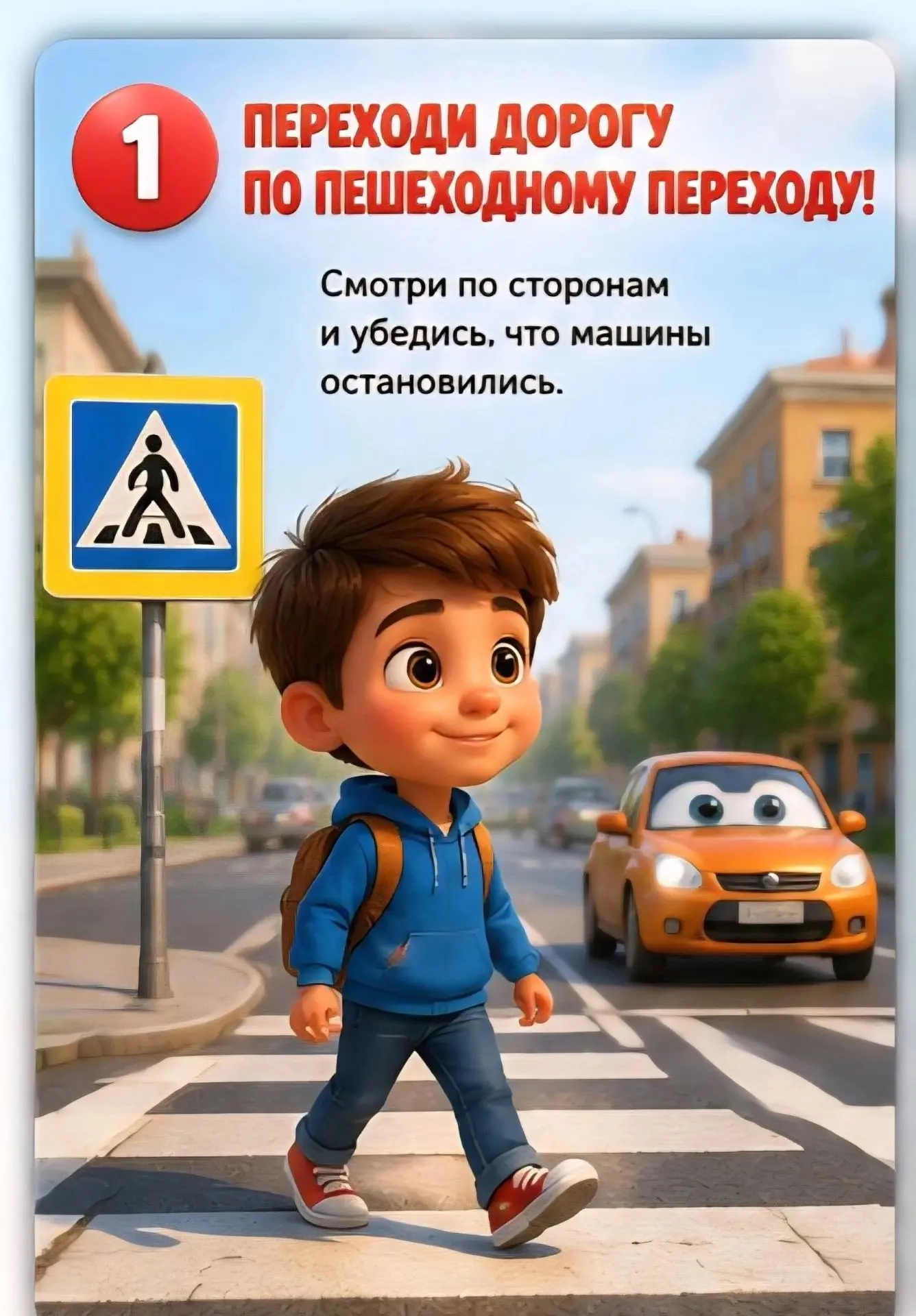 🚦 Безопасность детей на дороге — важно знать каждому! 🚦
