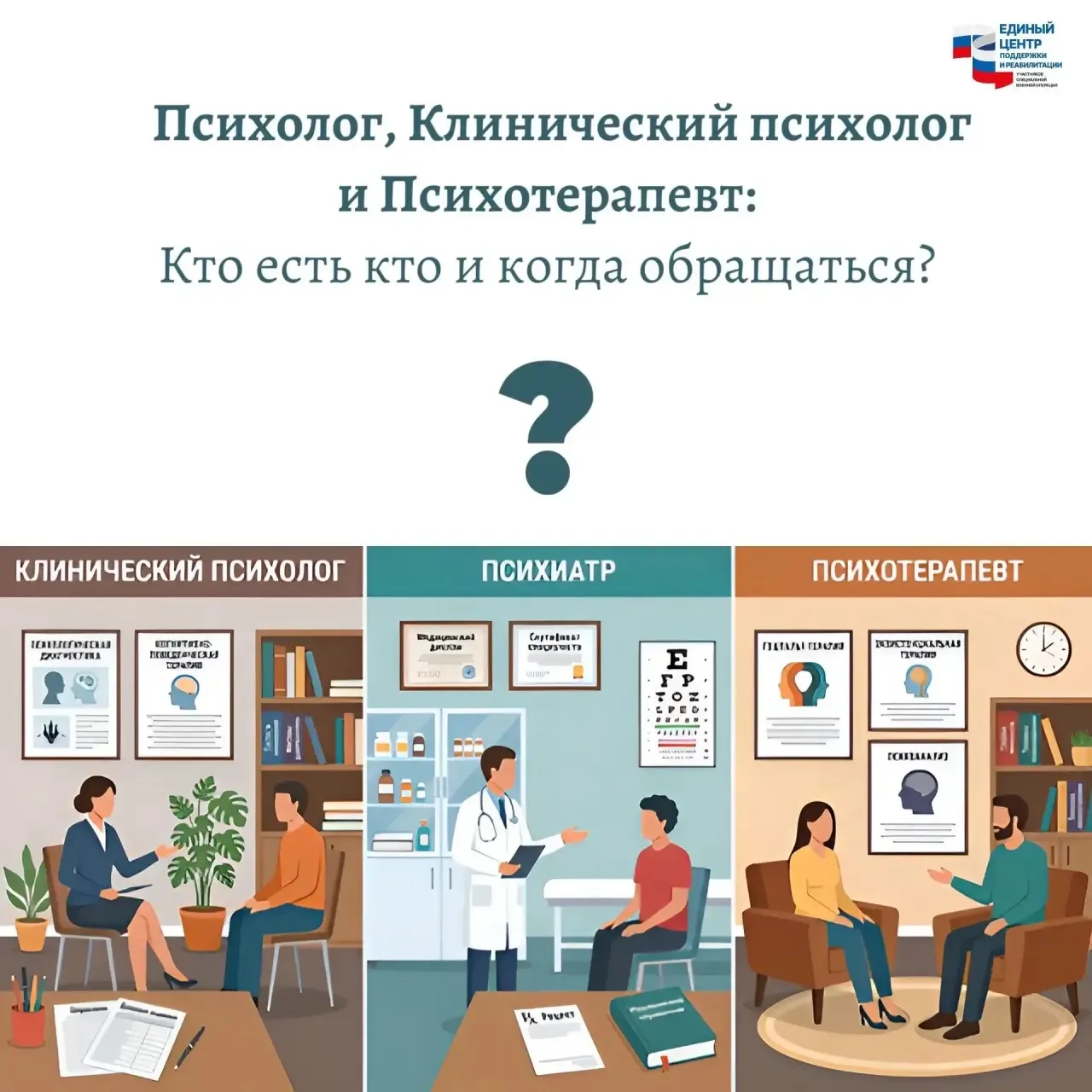 🌟 В Едином центре поддержки работают специалисты: психологи, клинические психологи и врач-психотера