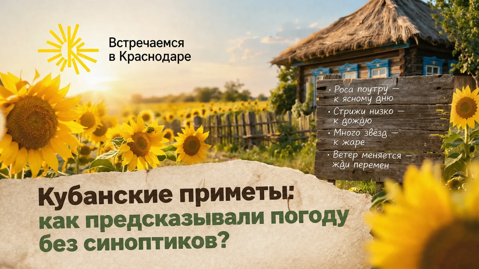 Кубанские приметы: как предсказывали погоду без синоптиков?

До появления современных прогнозов жите