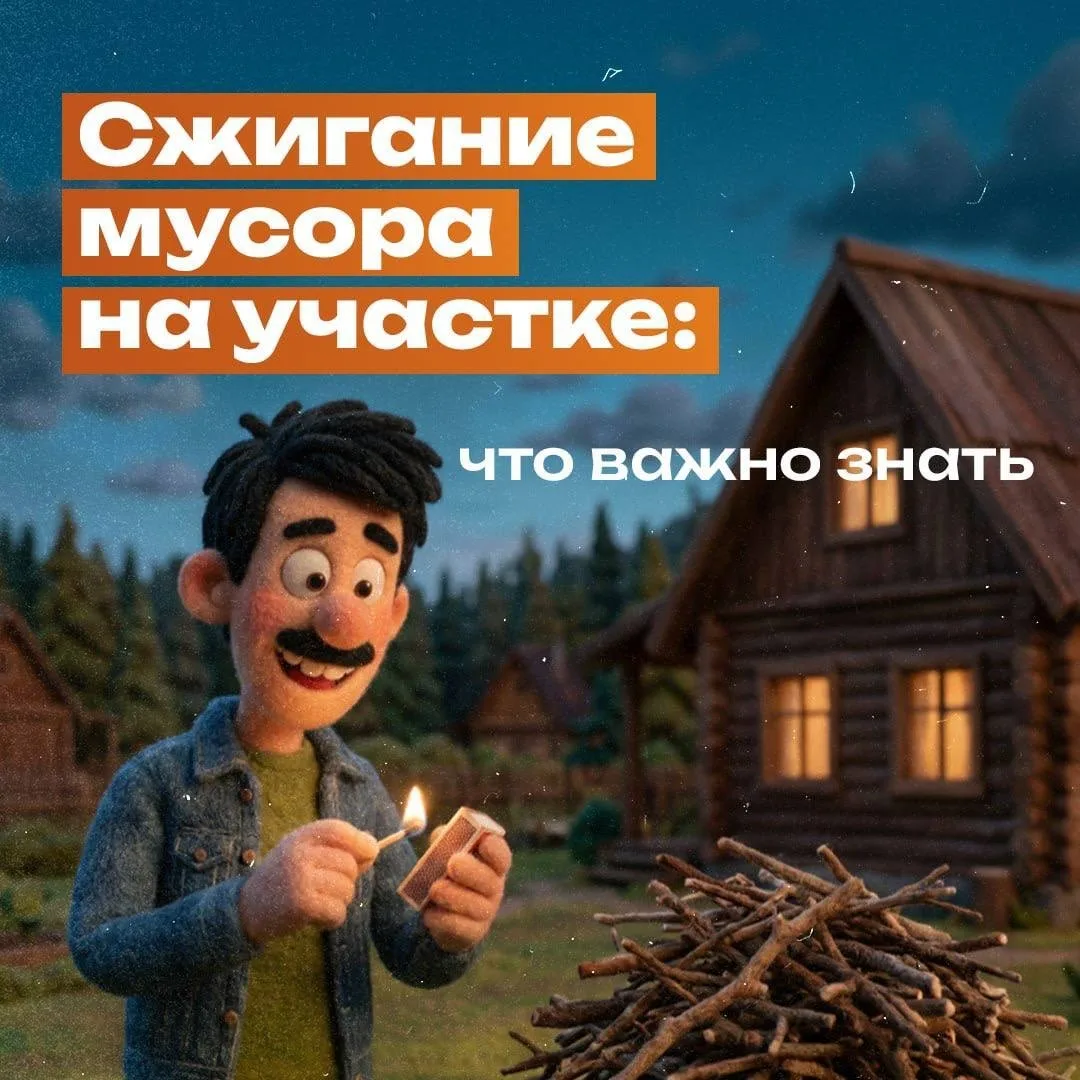 Весна — время уборки и очищения 🌱  Многие наводят порядок на участках и задумываются о сжигании мусо