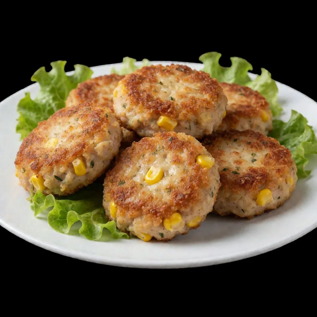 🍗 Рубленые куриные котлеты с кукурузой