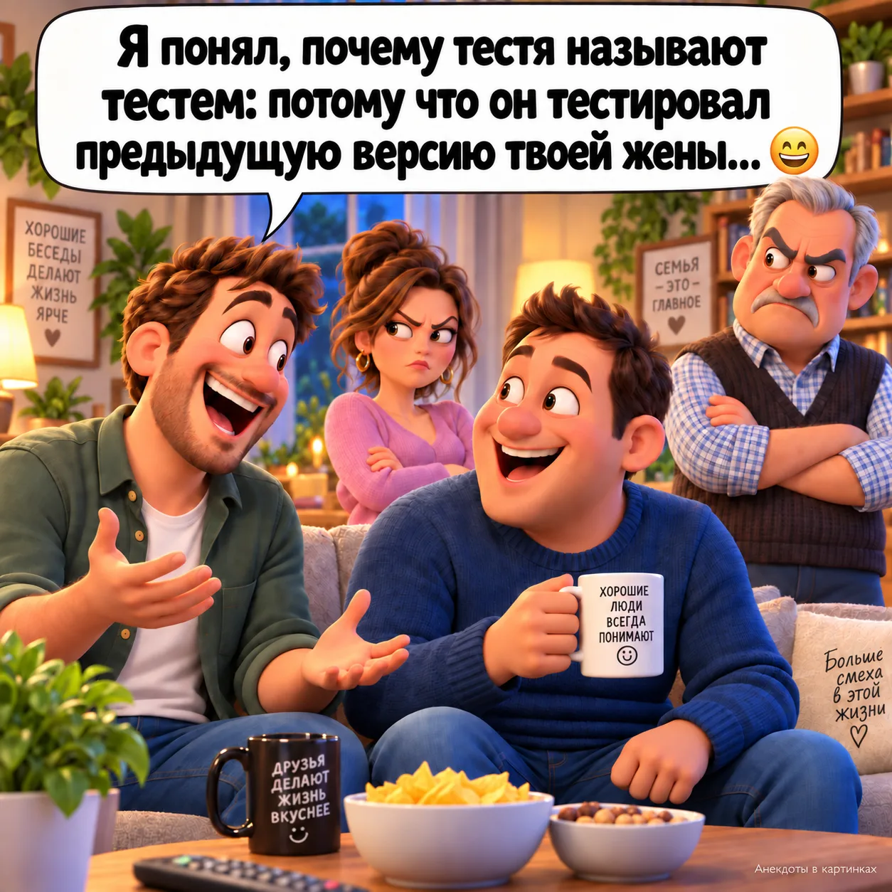 Я понял, почему тестя называют тестем: потому что он тестировал предыдущую версию твоей...