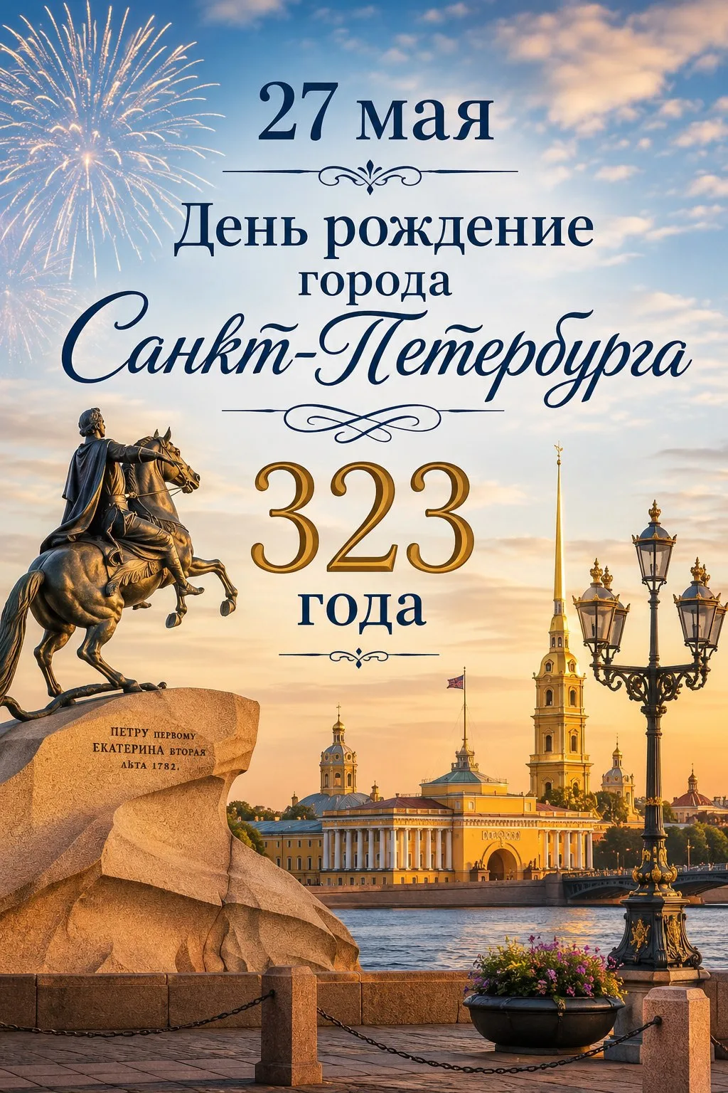 🌟 Сегодня мы отмечаем замечательный день — день рождения нашего любимого города, Санкт...