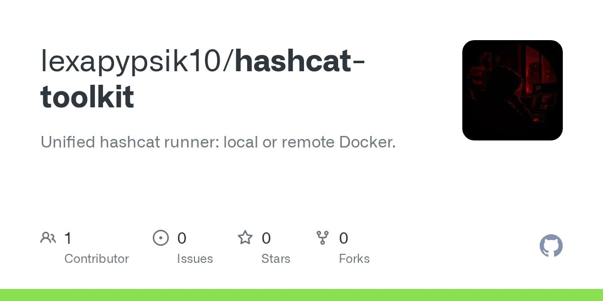 Hashcat-toolkit — запустите hashcat локально или на удаленном хосте — с очисткой, поста...