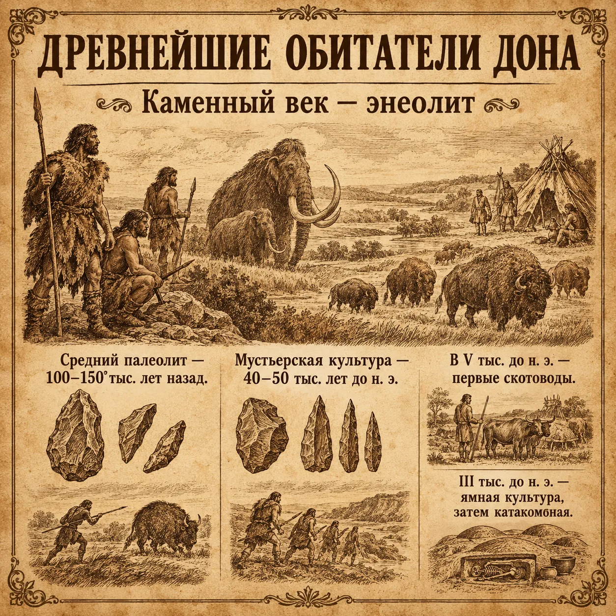 Кто жил на территории современной Ростовской области в разные времена?