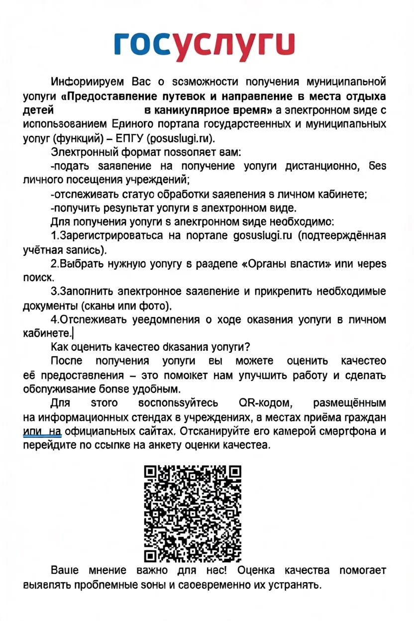 🖐 Уважаемые родители и законные представители!

✅ Информируем Вас о возможности получения муниципал