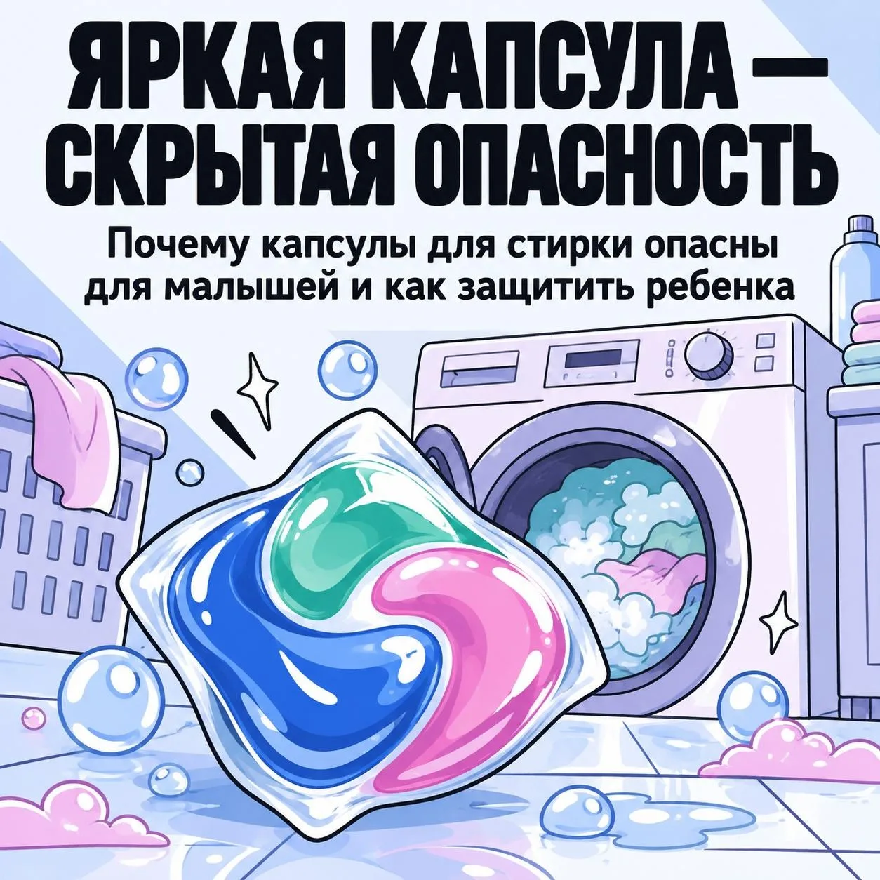 🧺 Пока взрослые сортируют бельё, маленький исследователь уже выбрал новую цель