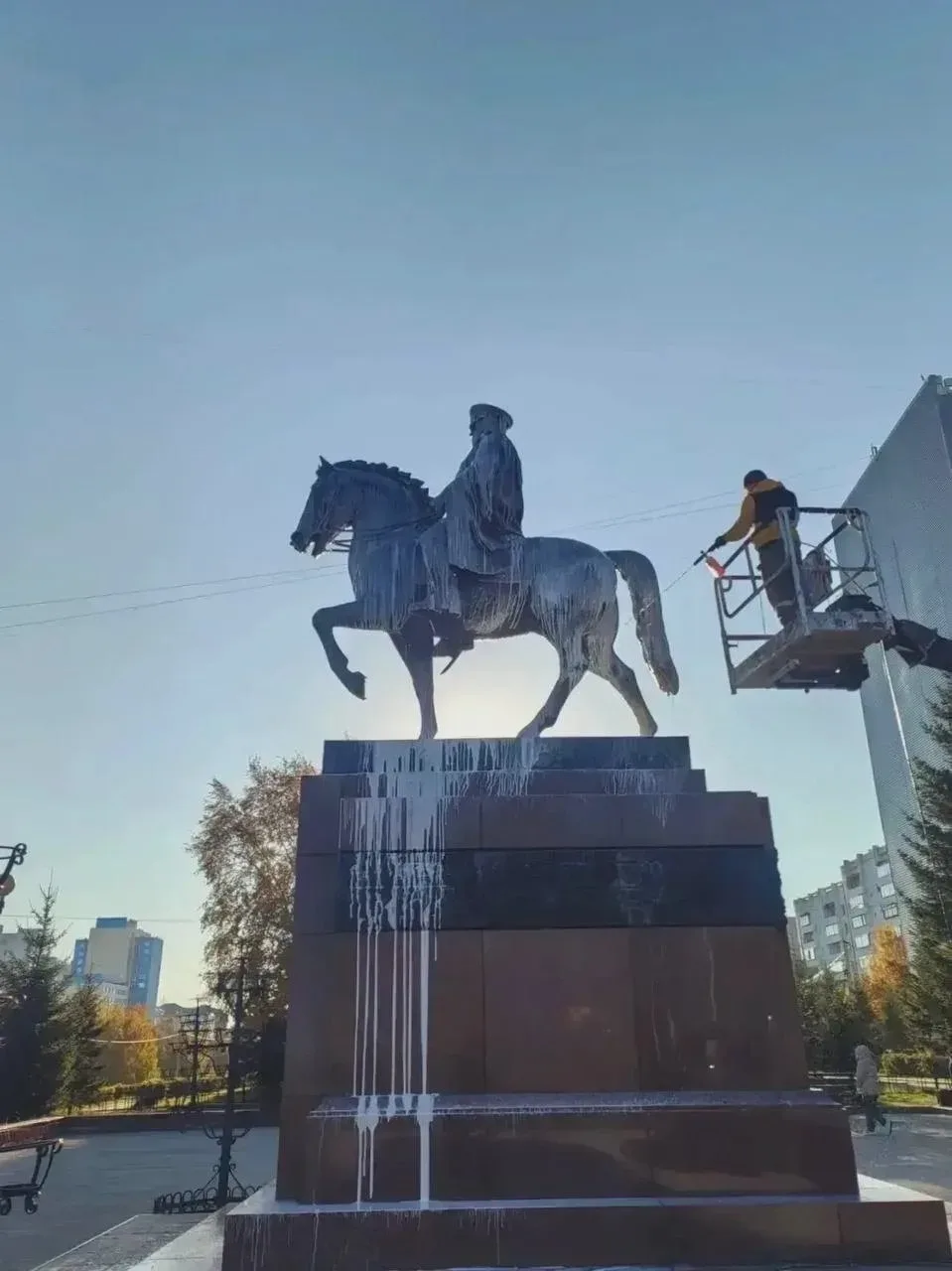 В Иркутске готовят скульптуры к зиме