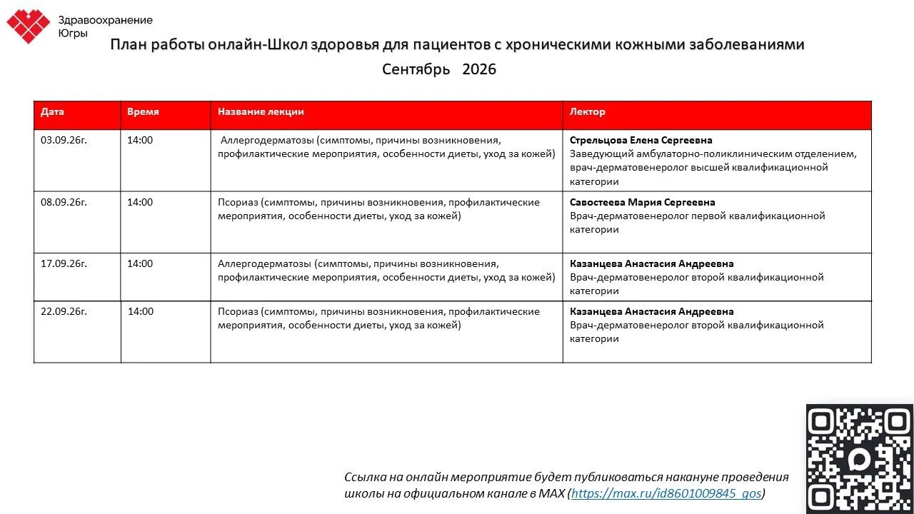 БУ «Ханты-Мансийский клинический кожно-венерологический диспансер» с февраля 2026 года ...