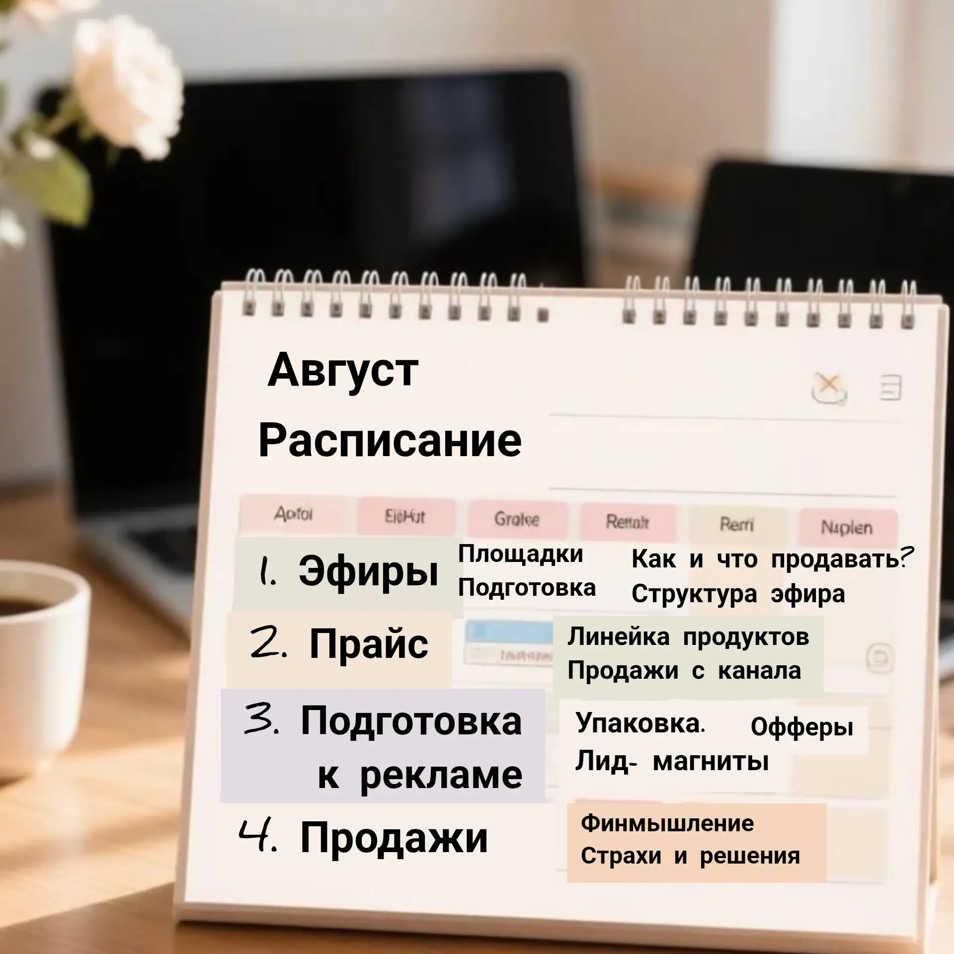 РАСПИСАНИЕ 📅 АВГУСТ
