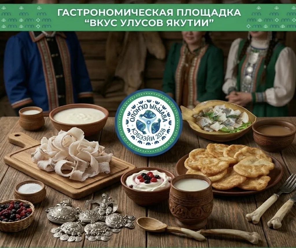 🍽️ ГАСТРОНОМИЧЕСКАЯ ПЛОЩАДКА
«ВКУС УЛУСОВ ЯКУТИИ»

📍 с. Кобяй
📅 4–5 июля 2026 года

В рамках Ысыа