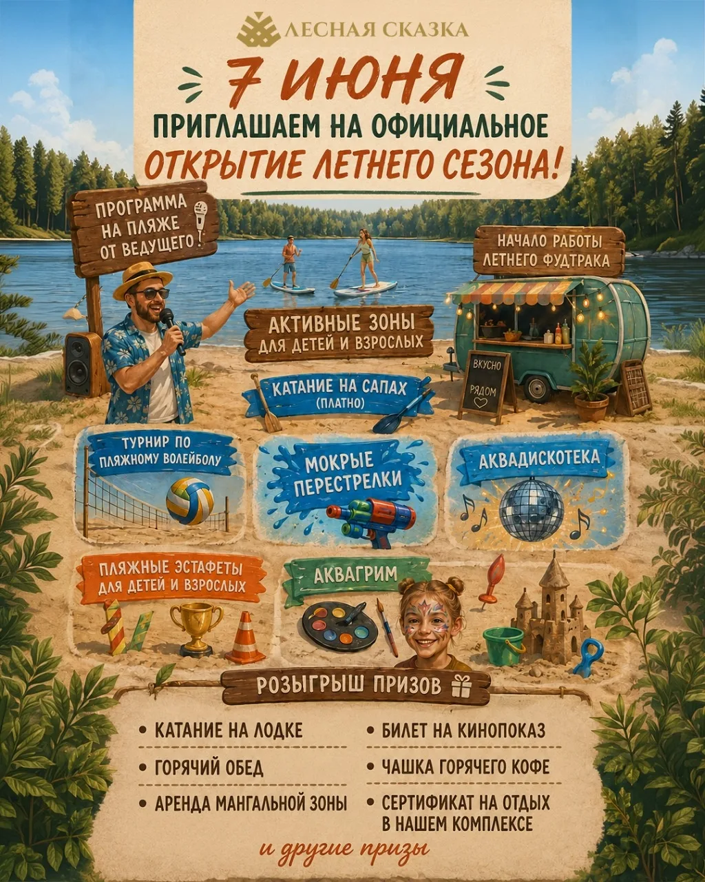 Яркое открытие летнего сезона в «Лесной сказке» ⛱