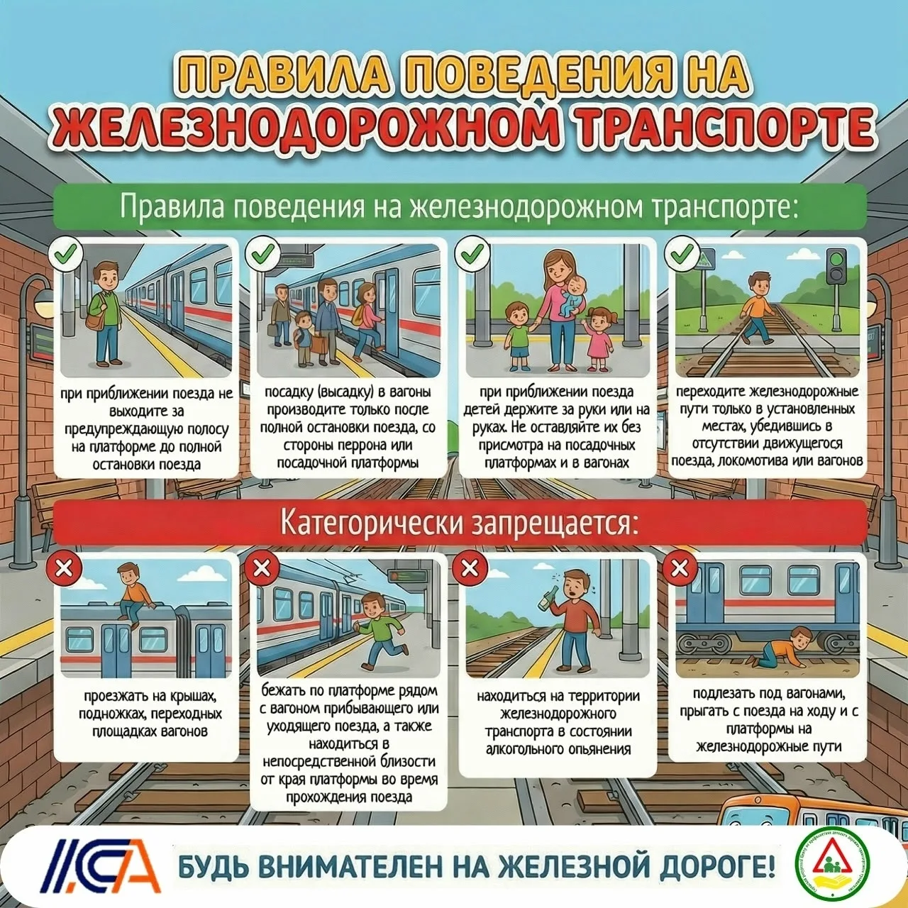 🚇 Метро и железная дорога — зона повышенной опасности, особенно для детей!
