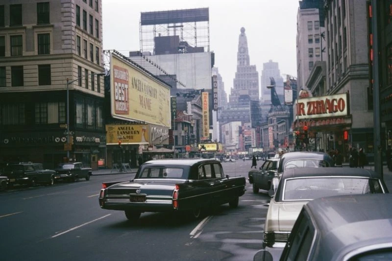 Фотокарточки Нью-Йорка с 1950-х годов по 1970-е года.