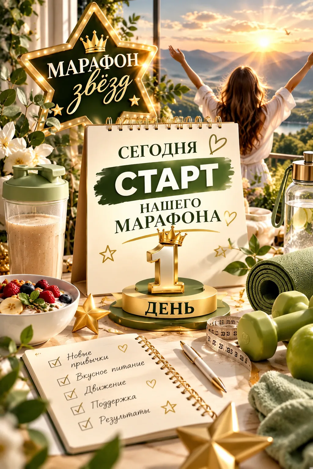 Сегодня стартовал первый день нашего марафона! ⭐️