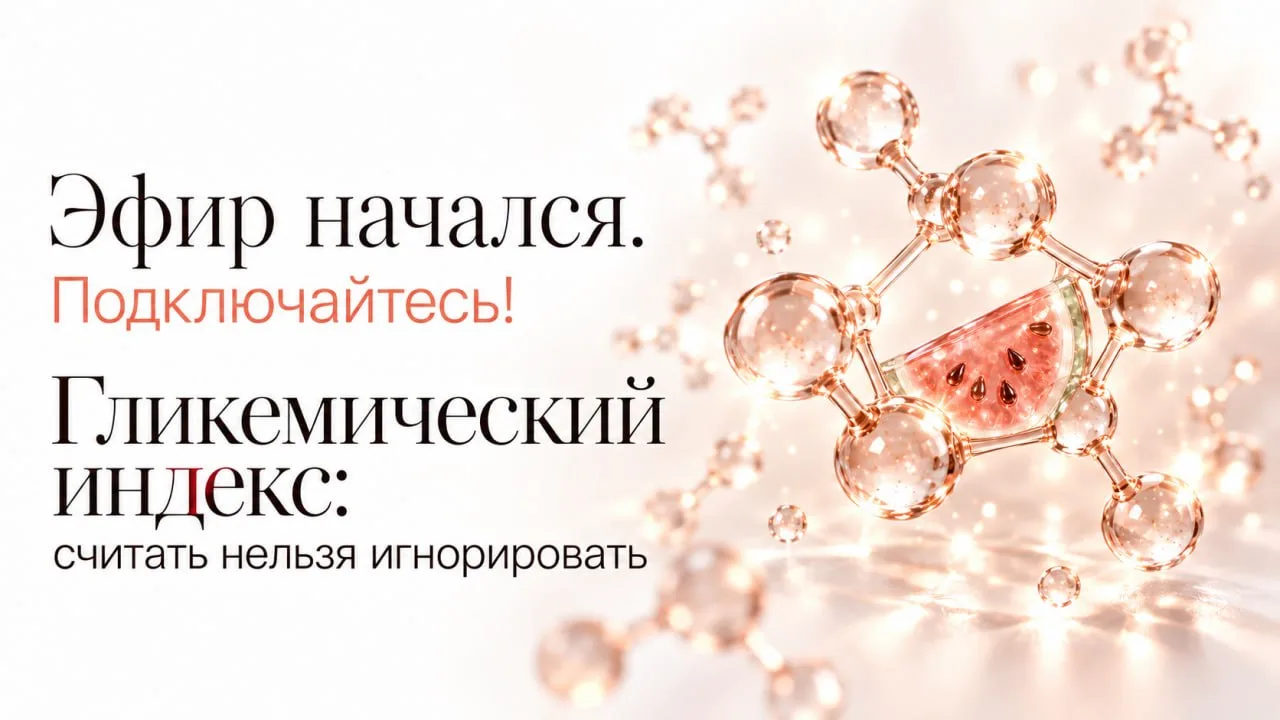 🔴 Эфир про гликемический индекс уже стартовал — подключайтесь!