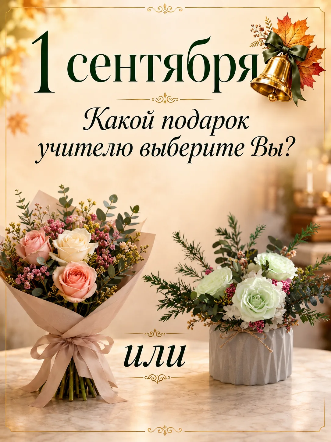 🔔 Букет на 1 сентября, который не завянет к вечеру, а простоит годы!