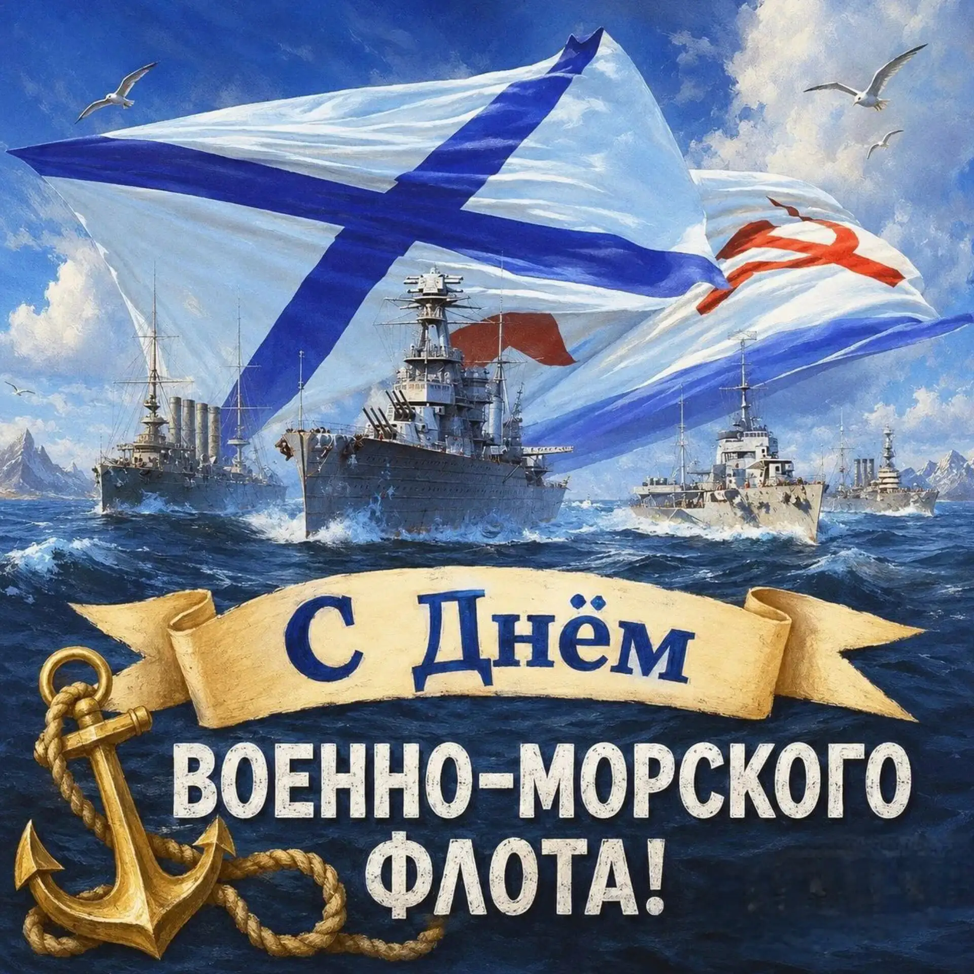 ⚓️🇷🇺 26 июля — День Военно-морского флота России 🇷🇺⚓️

Сегодня в России отмечается День Военно-м