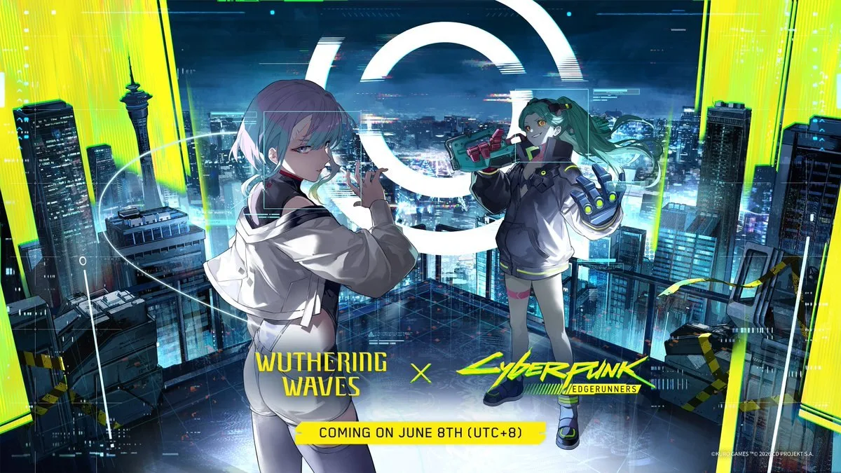 Показали коллаборацию Wuthering Waves с Cyberpunk: Edgerunners