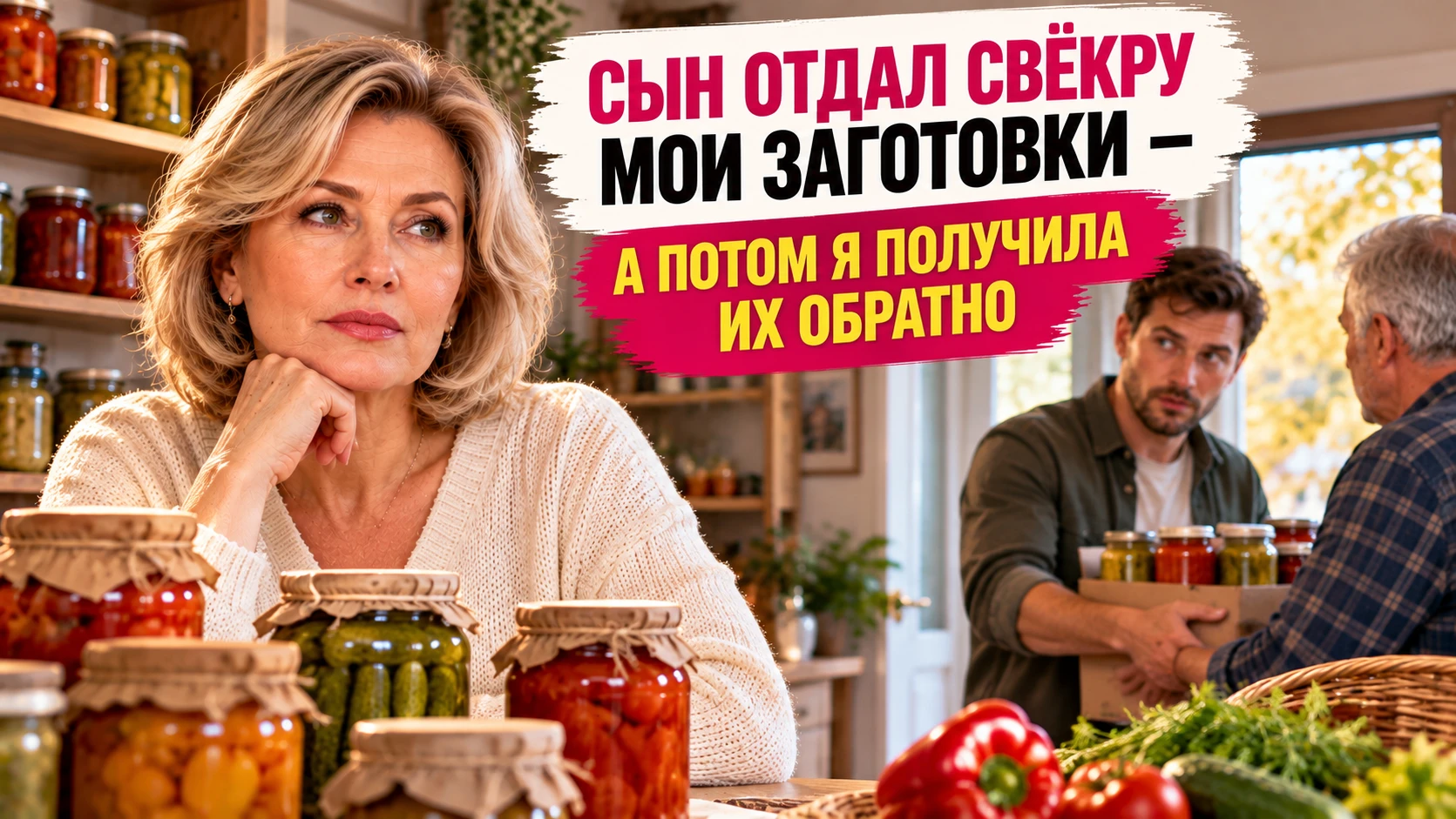 Сын приехал в гости, а уехал с целым ящиком моих заготовок. Оказалось, часть он решил п...