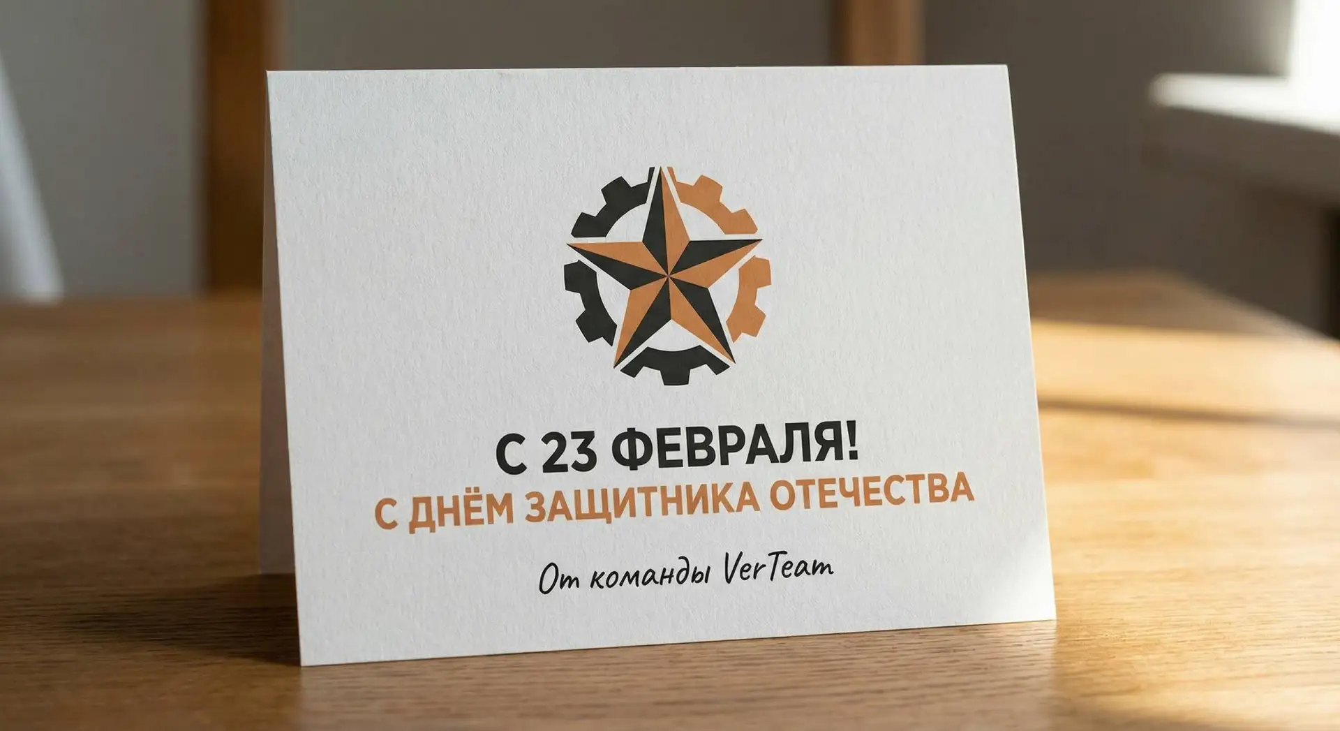 Мужики, с 23 февраля! 🎖  Команда VerTeam на связи! 🤜🤛