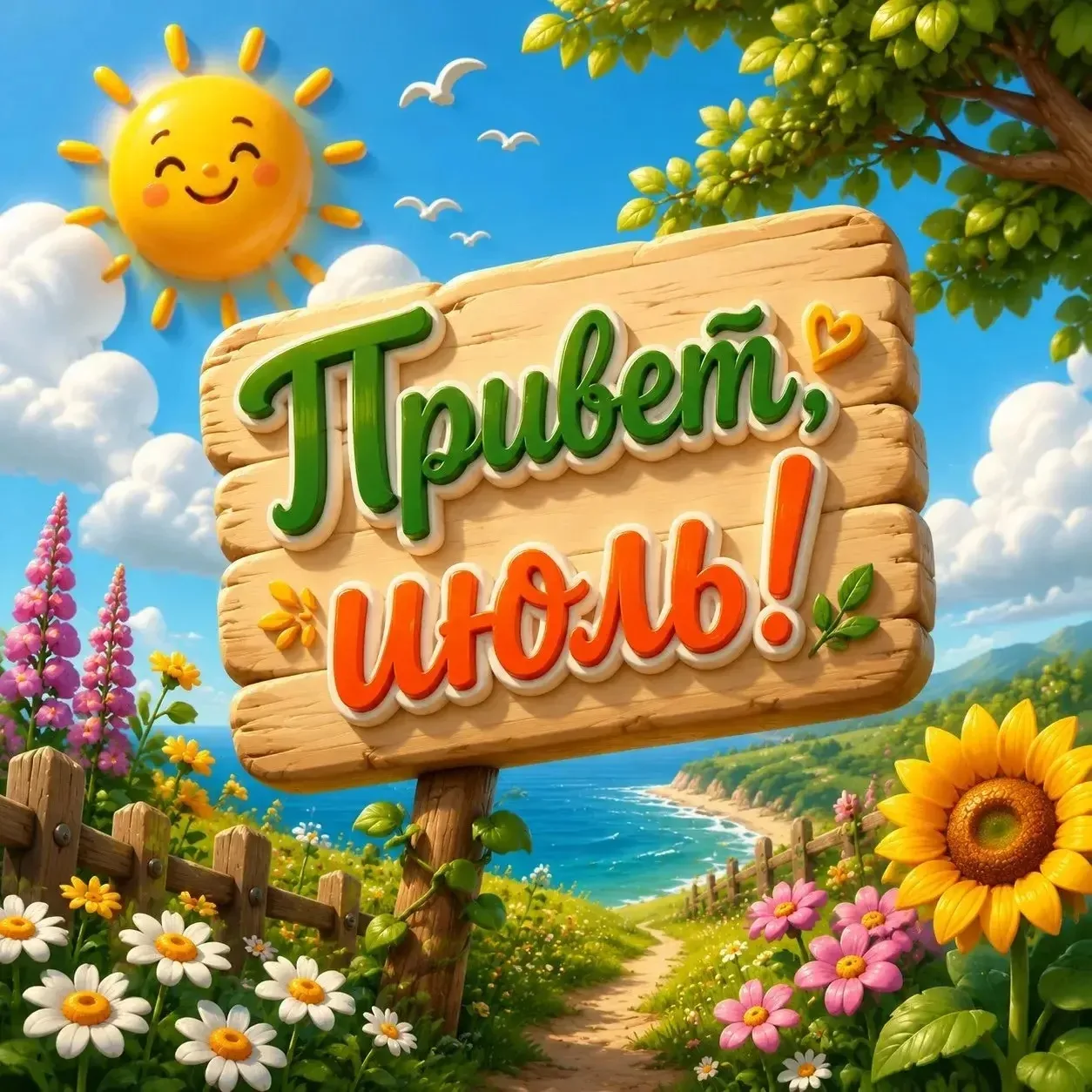 🎉 1 июля — начало нового летнего месяца! 🎉