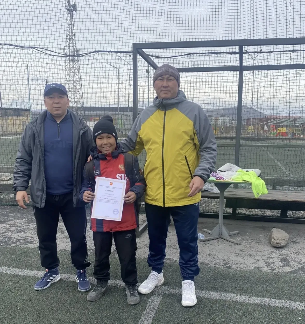 Сегодня 20.04.2026г. наша школьная футбольная ⚽команда мальчиков продемонстрировала выдающиеся резул